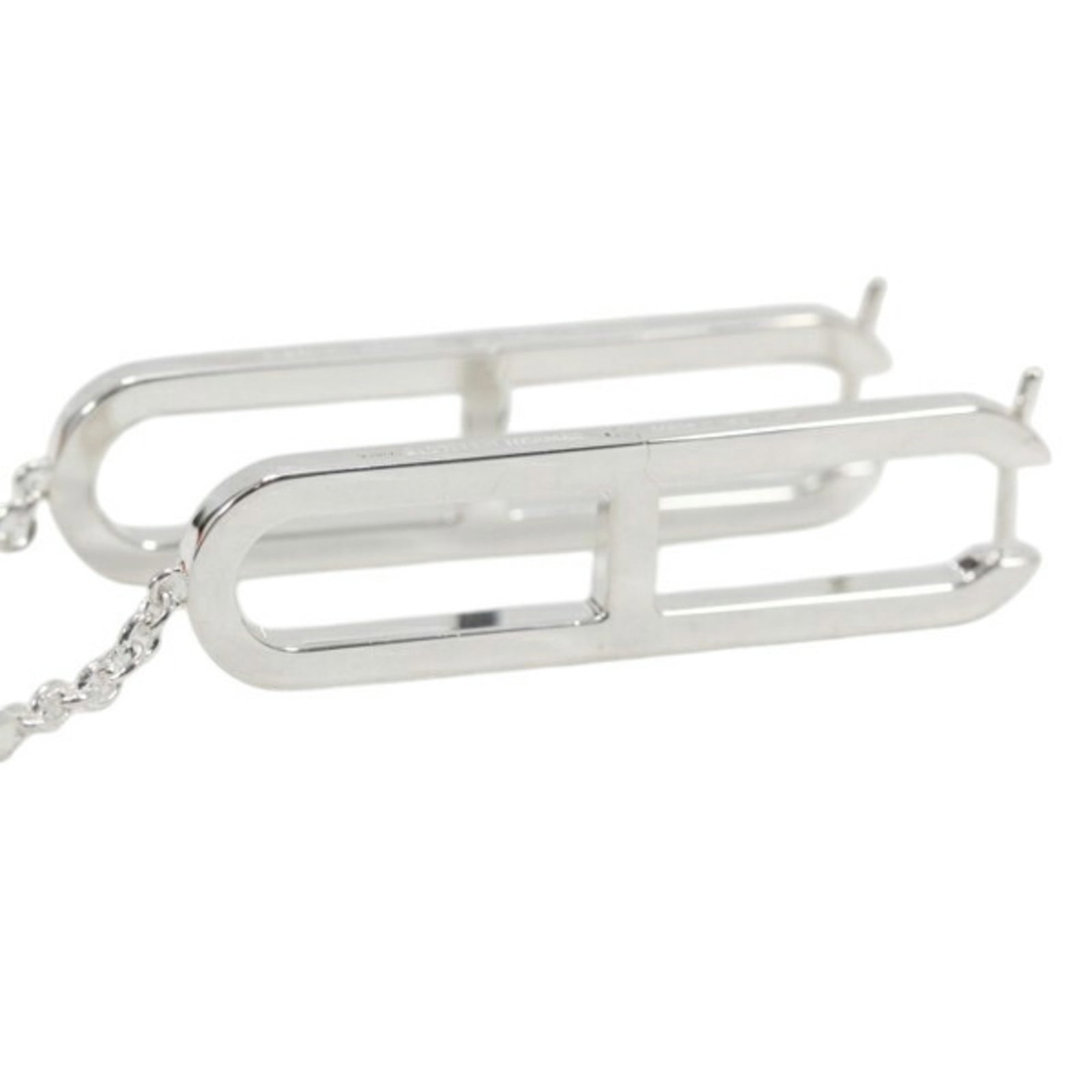 Hermes Stud Silver Earrings 925 - 3