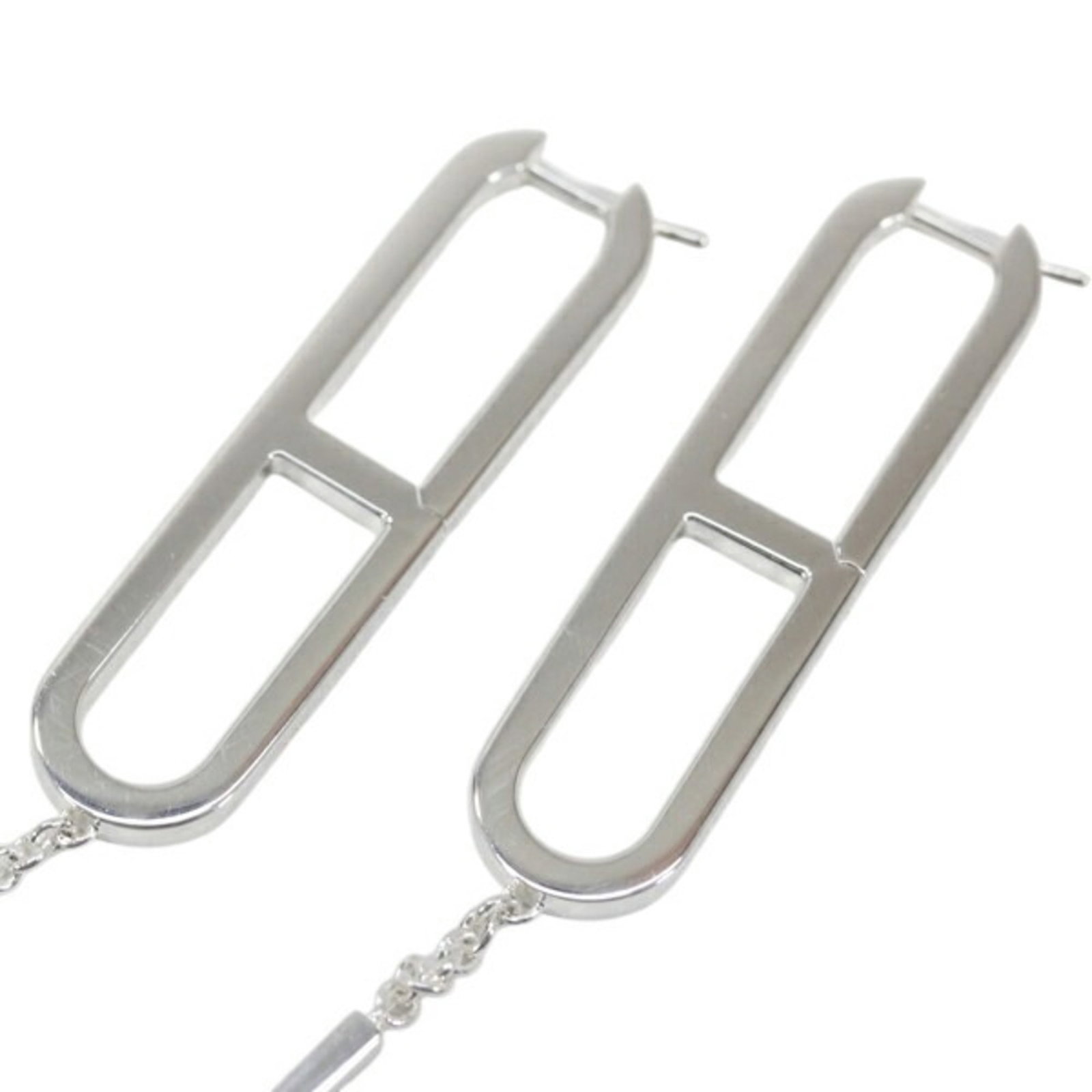Hermes Stud Silver Earrings 925 - 5