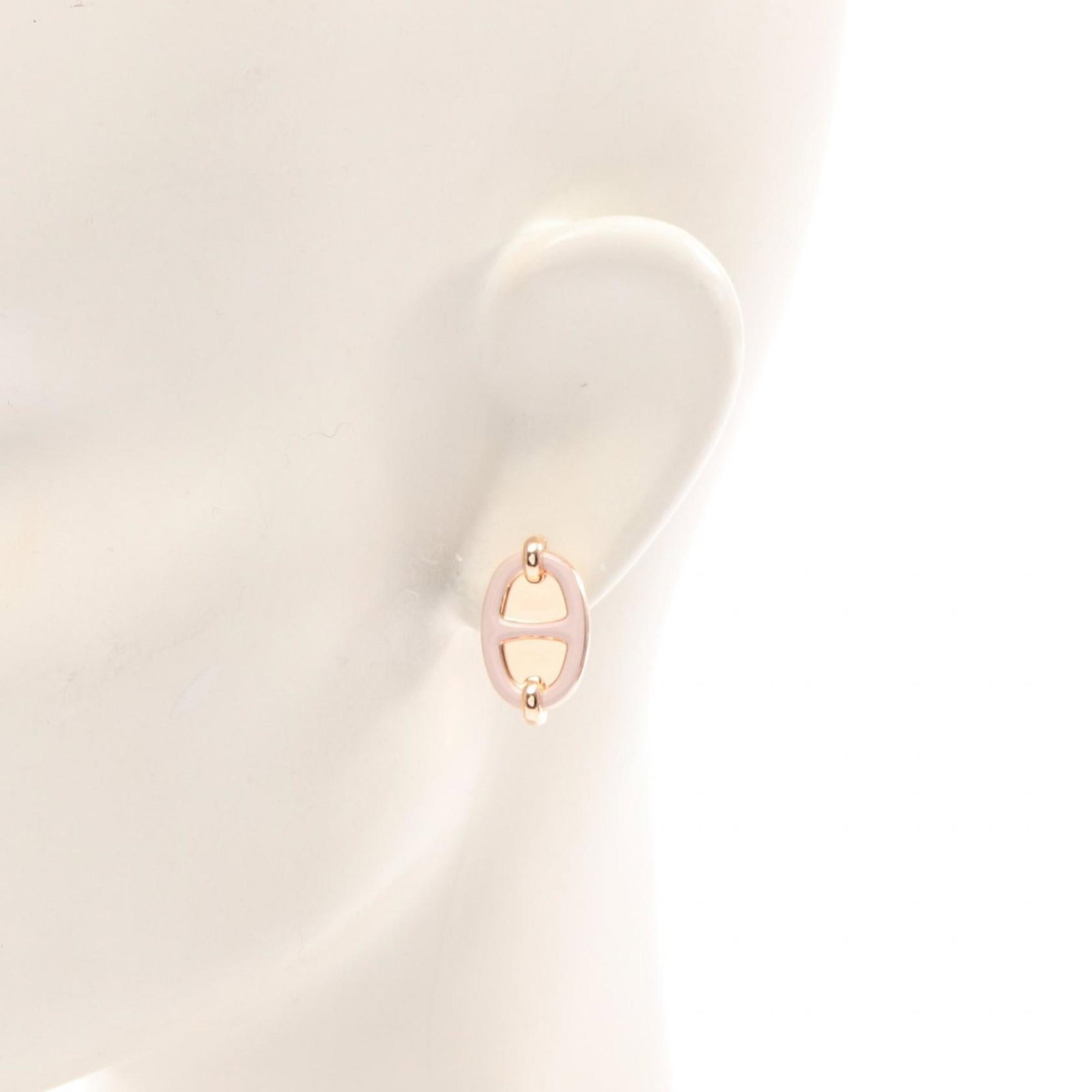 Hermes Stud Earrings Gold Plating - 4