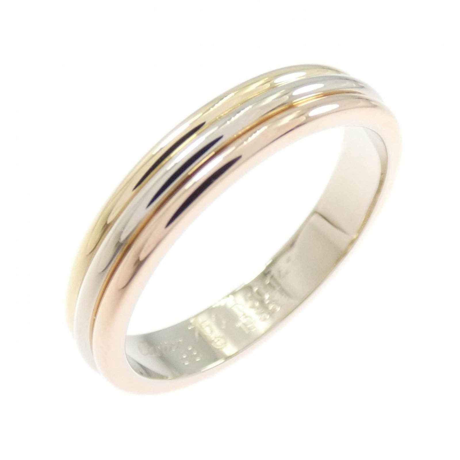 Cartier Wedding Ring Pink Gold (18K) White Gold (18K) Yellow Gold (18K): Cartier Wedding Ring Pink Gold (18K) White Gold (18K) Yellow Gold (18K) Cartier's iconic wedding ring collection features a stunning combination of pink gold, white gold, and yellow gold. This