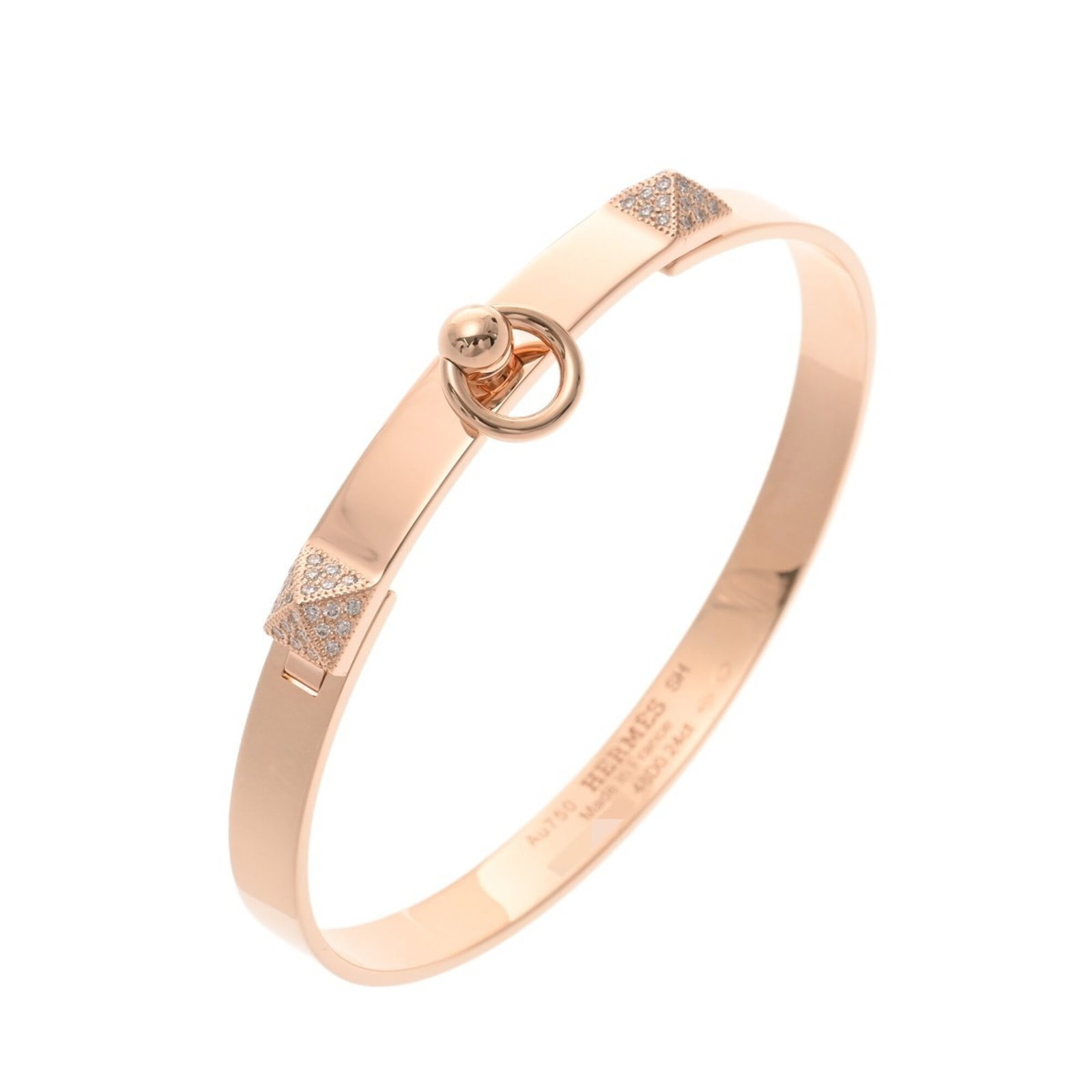 Pink Gold Bangle Hermes - 6