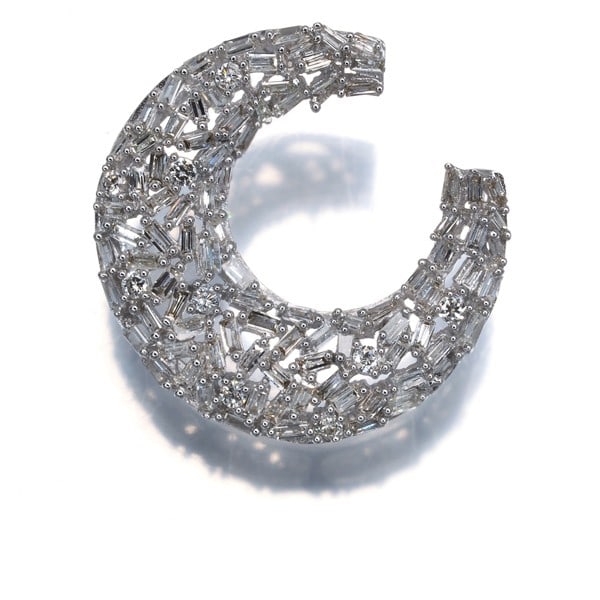Diamond 0.50Ct Pendant 18K 750 White Gold (1 of 3)