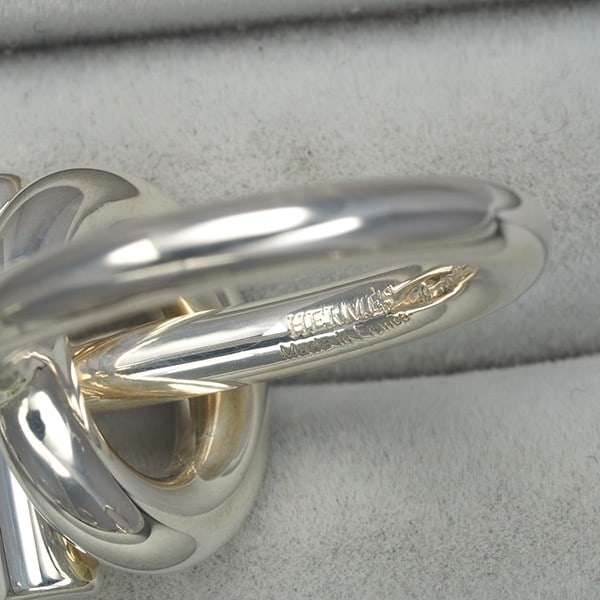 Sterling Silver Echappee Ring Hermes Eu49 - 4