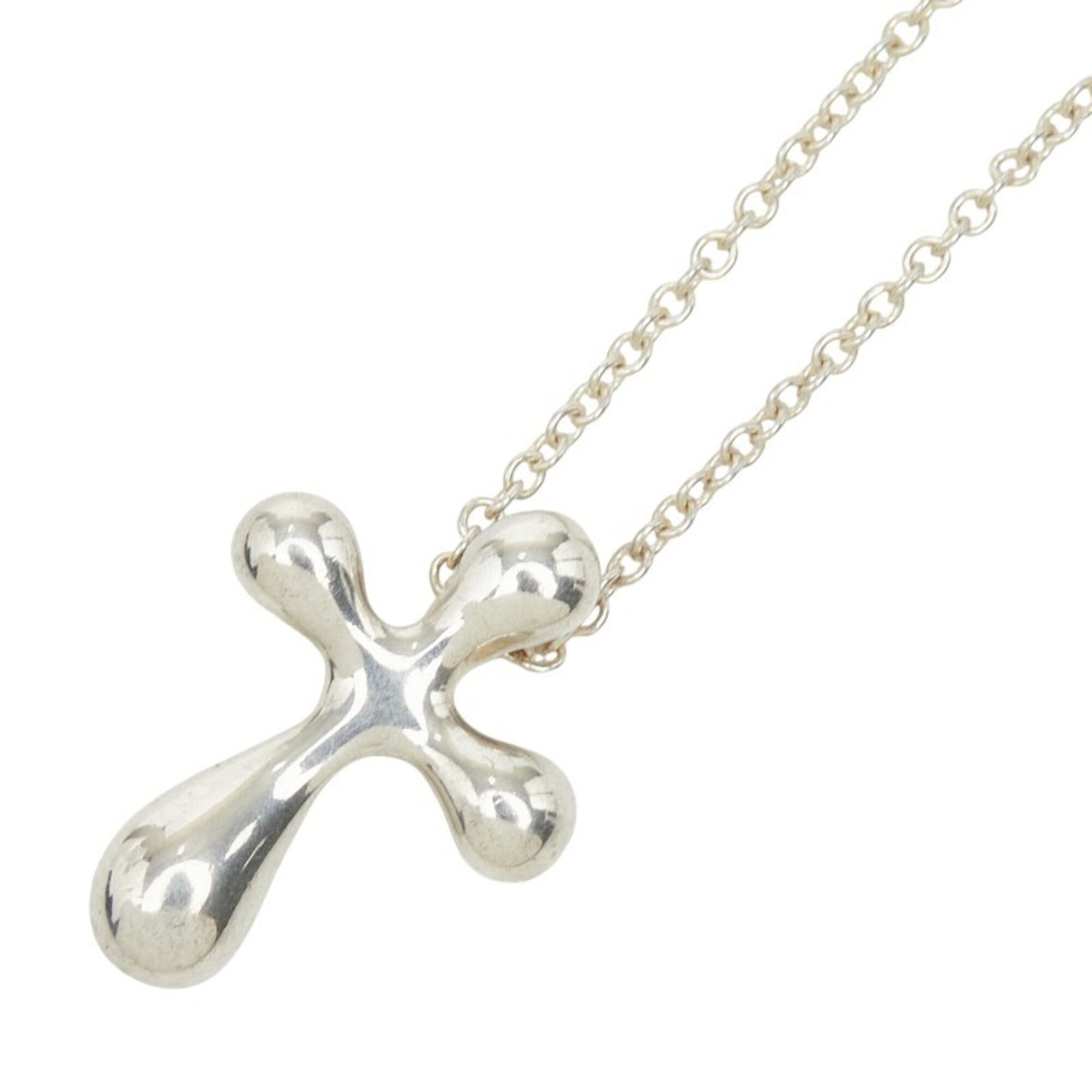 Small cross necklace silver sv925 women's tiffany: Small cross necklace silver sv925 women's tiffany Silver Tiffany necklace with a small cross pendant, crafted from high-quality silver (925) and available in a women's size to fit comfortably around