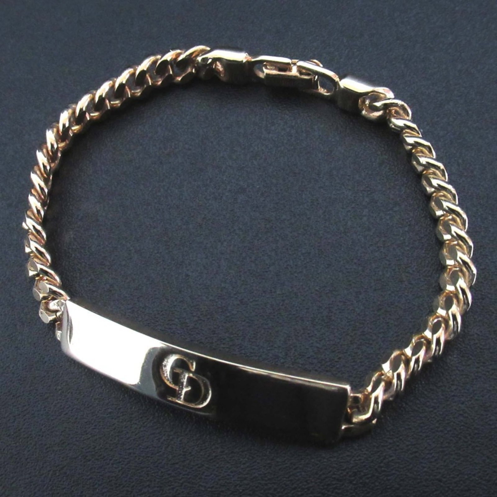 Christian Dior Identification Bracelet Gold Plating (1 of 5)