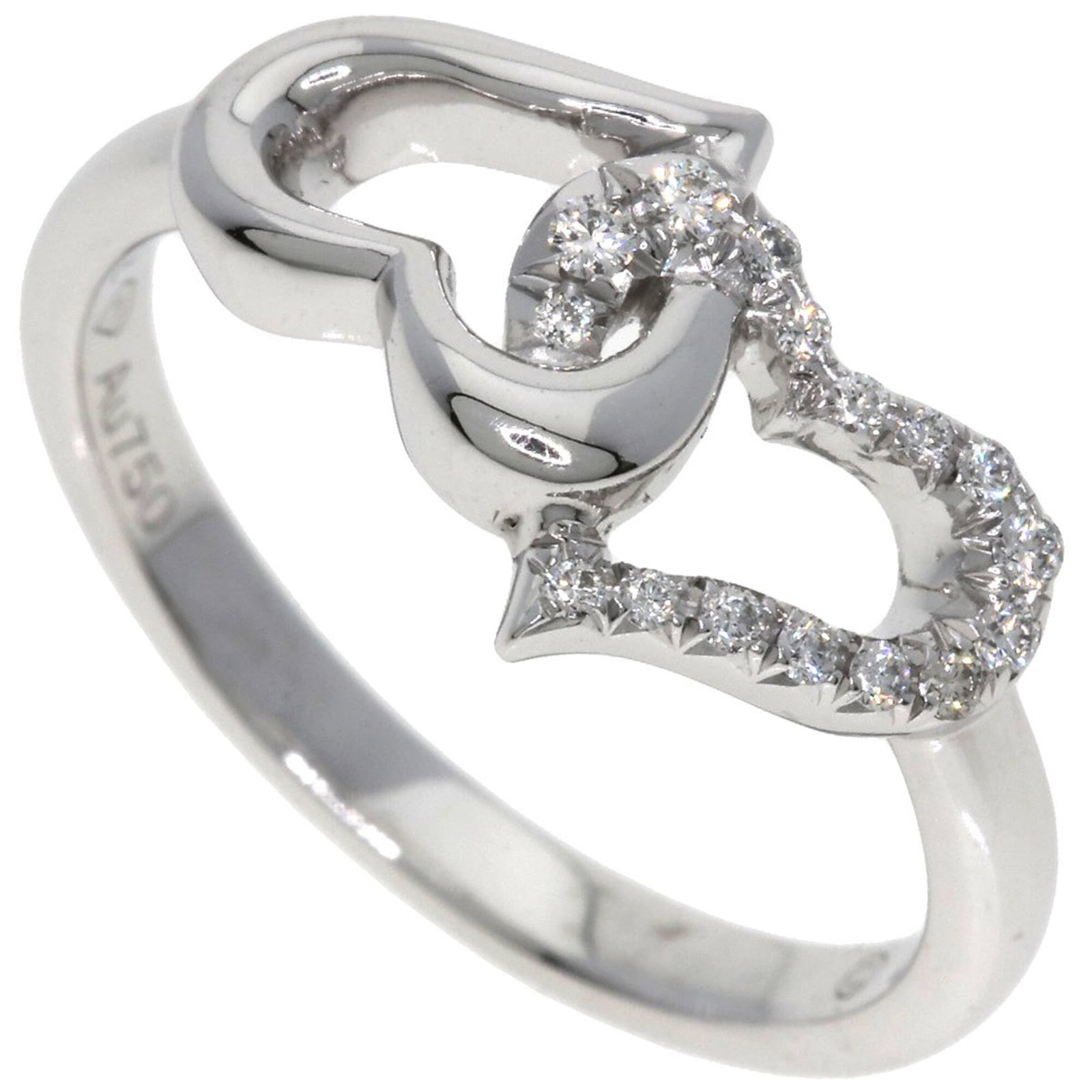 Piaget Band Ring White Gold (18K): Piaget Band Ring White Gold (18K) Piaget Band Ring White Gold (18K) features a sleek design with a diamond stone, set in 18K white gold. The ring boasts a US size 5 and JP size 9.5 fit, making it