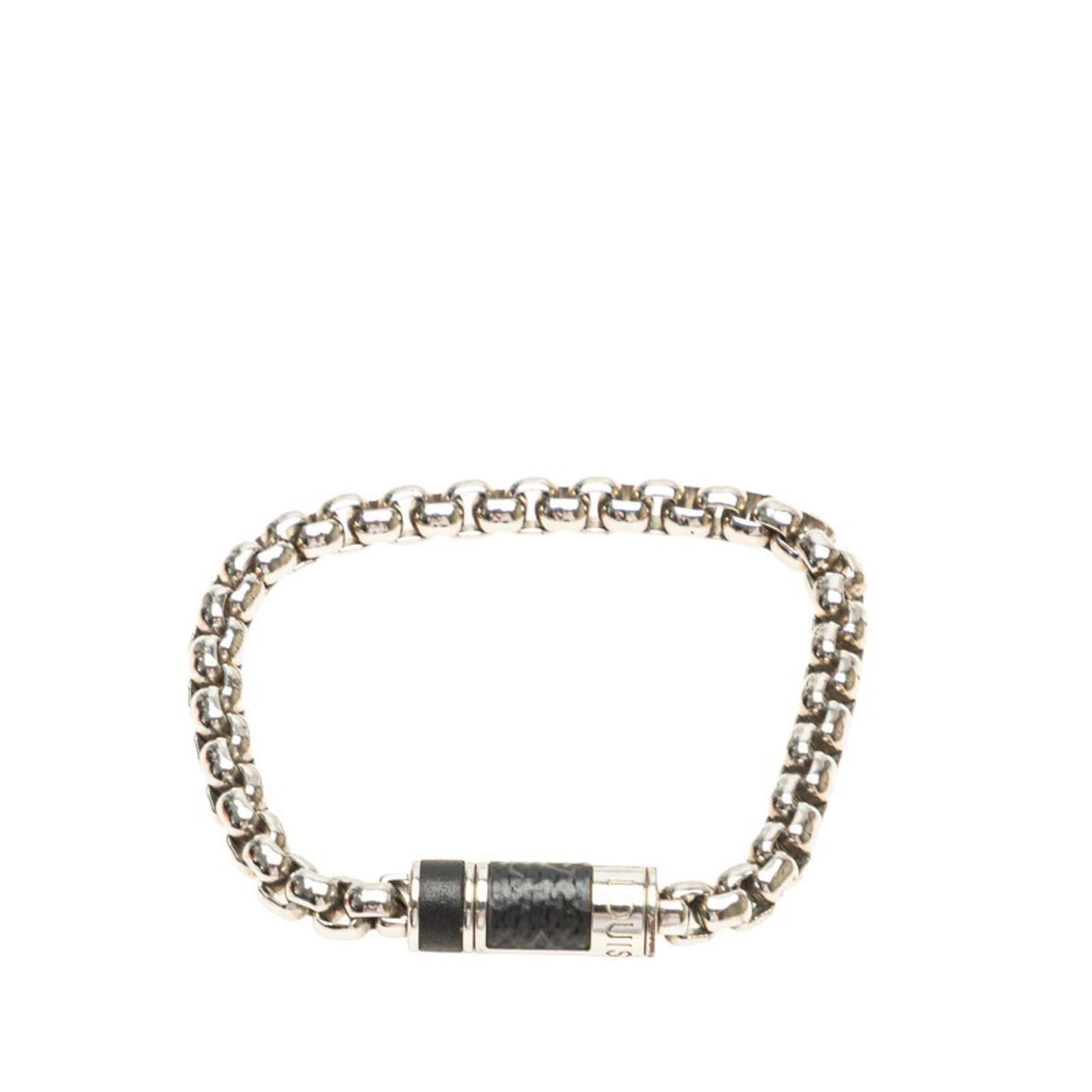 Metal Charm Louis Vuitton: Metal Charm Louis Vuitton Black and Silver Metal Charm from Louis Vuitton, available in a 16.5cm / 6.49'' length, comes with a box and dust bag for storage. This charm features the iconic Louis