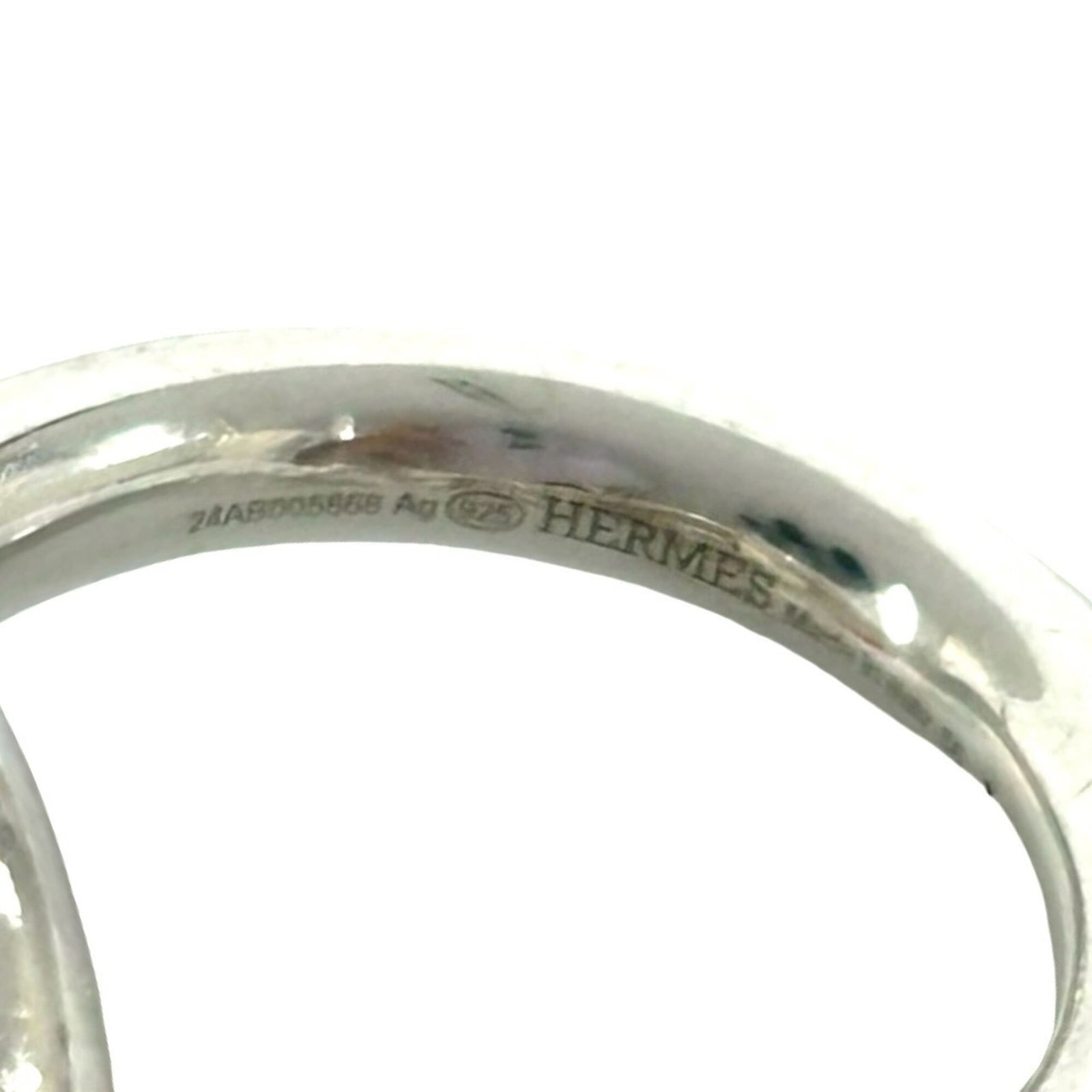 Silver Ring Band Hermes 925 - 4