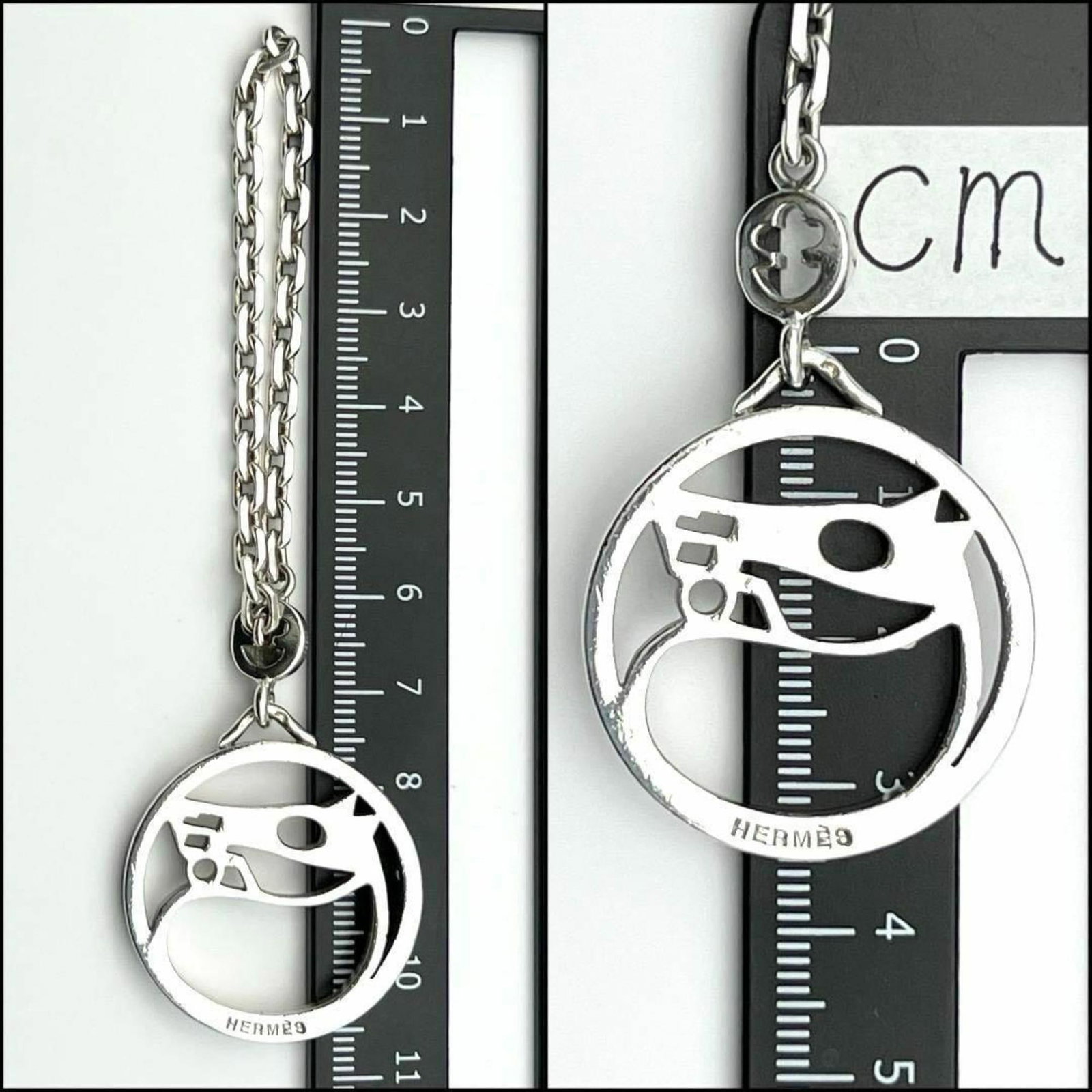 Hermes Handbag Charm Silver - 8