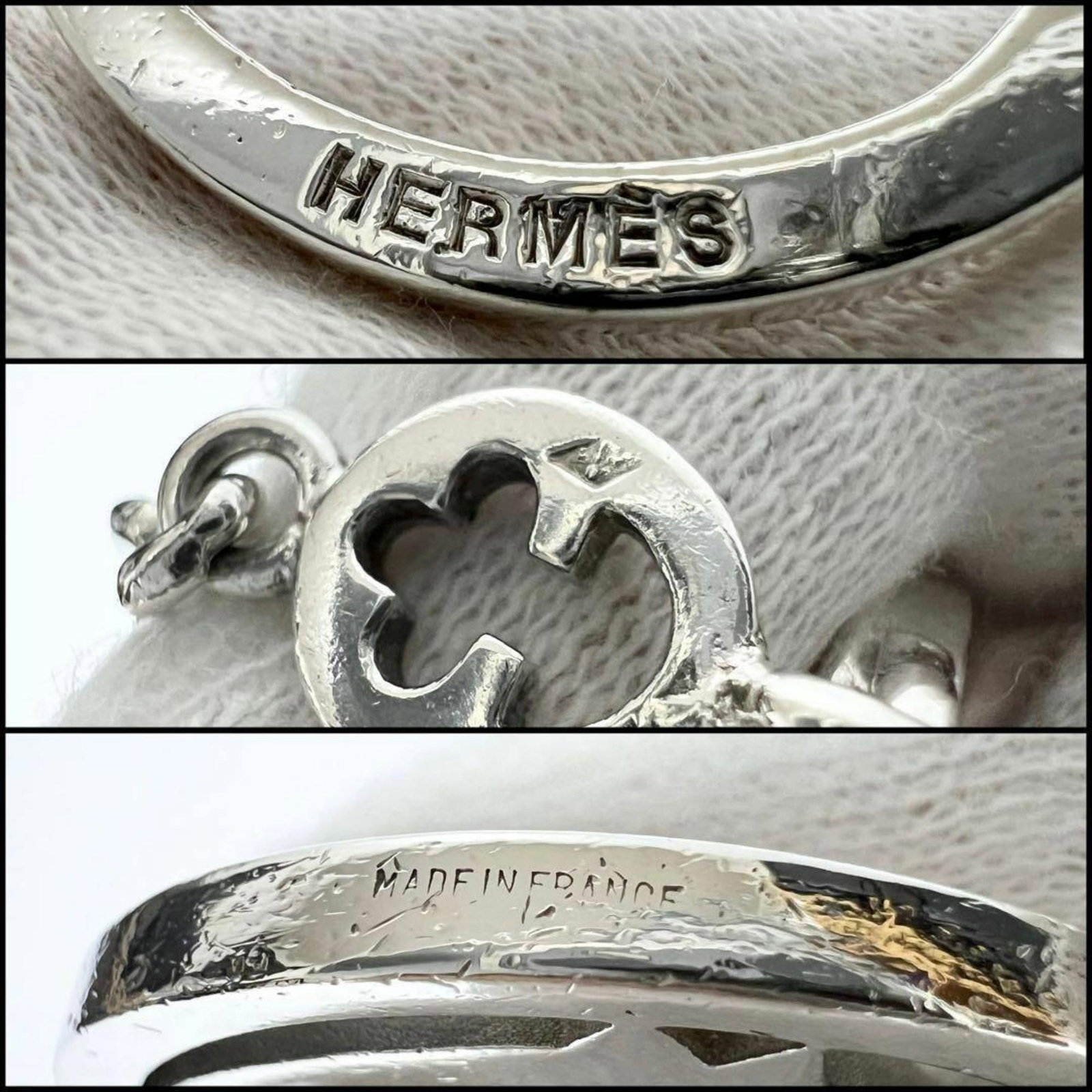 Hermes Handbag Charm Silver - 9