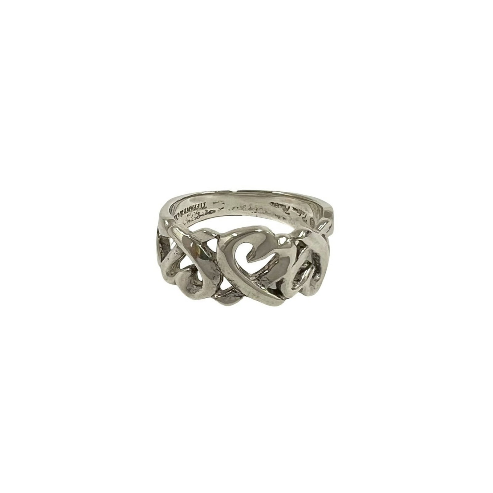 Silver 925 Tiffany Band Ring: Silver 925 Tiffany Band Ring Silver 925 Tiffany Band Ring is made from high-quality silver and features the iconic Tiffany brand. This band ring is available in US size 5.5 and Japanese size 10,