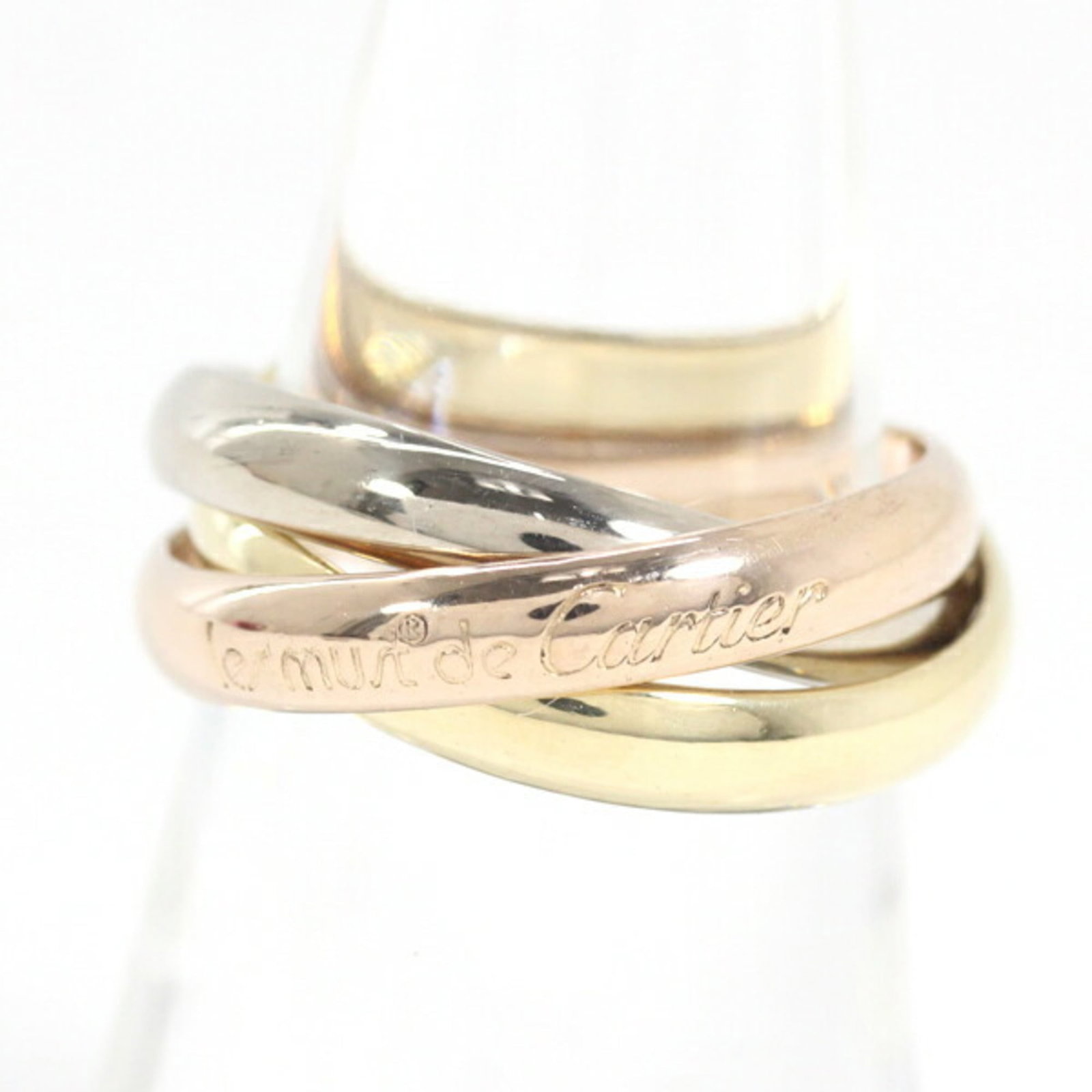 Cartier Band Ring Pink Gold (18K) White Gold (18K) Yellow Gold (18K): Cartier Band Ring Pink Gold (18K) White Gold (18K) Yellow Gold (18K) Cartier Band Ring in Pink Gold, White Gold, and Yellow Gold. This elegant band ring showcases the luxury of Cartier's signature