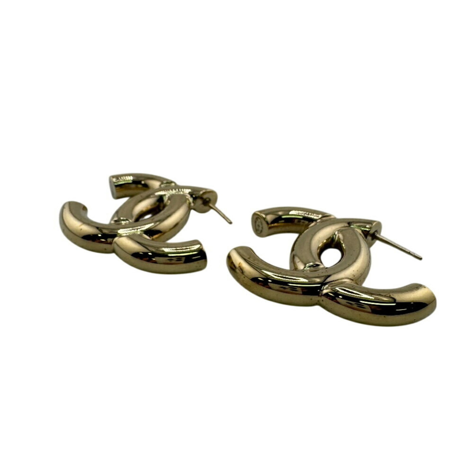 Chanel Stud Earrings Gold Plating - 2