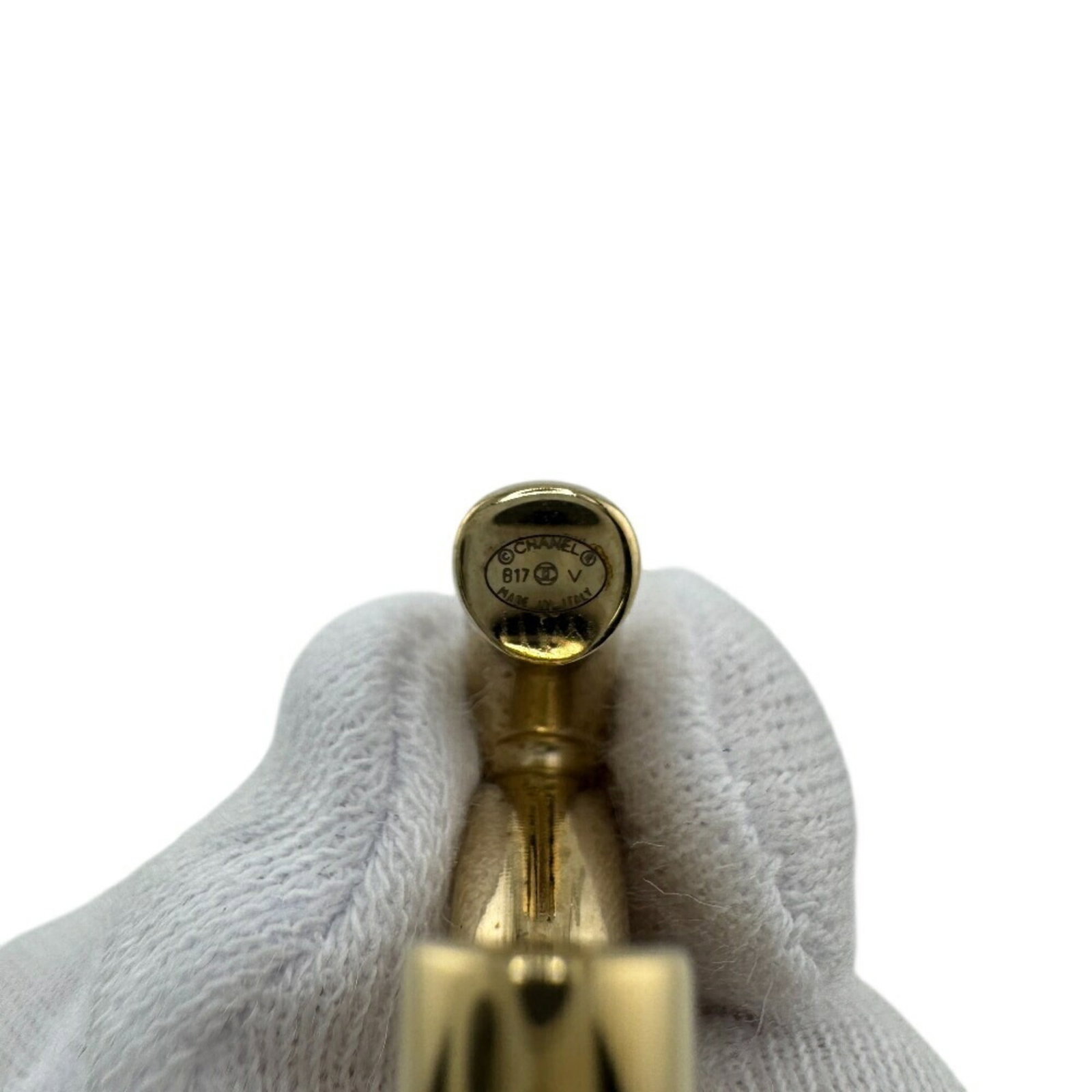 Chanel Stud Earrings Gold Plating - 6
