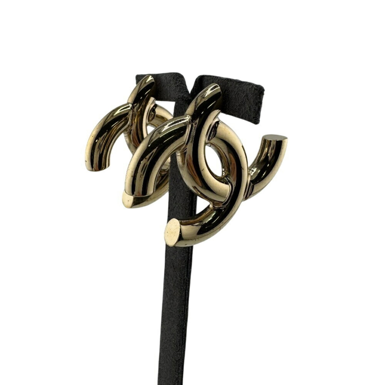 Chanel Stud Earrings Gold Plating - 7
