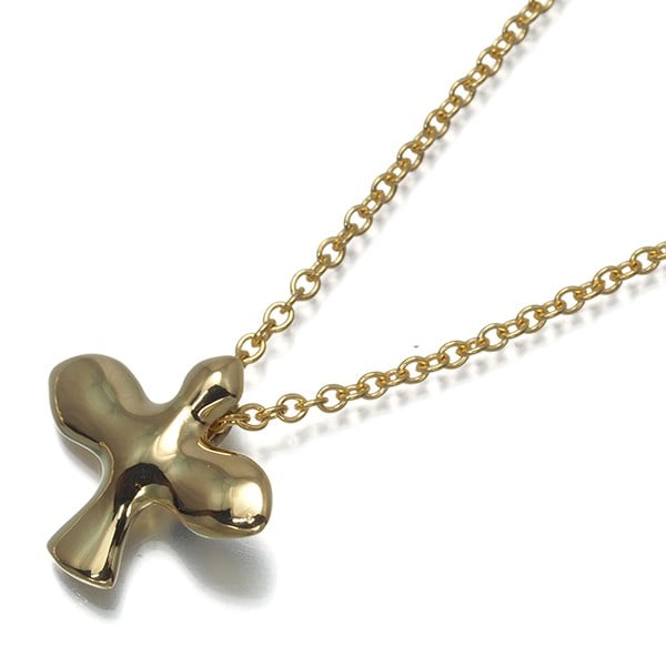 Tiffany&Co. Necklace Bird Cross 18K 750 Yellow Gold (1 of 4)