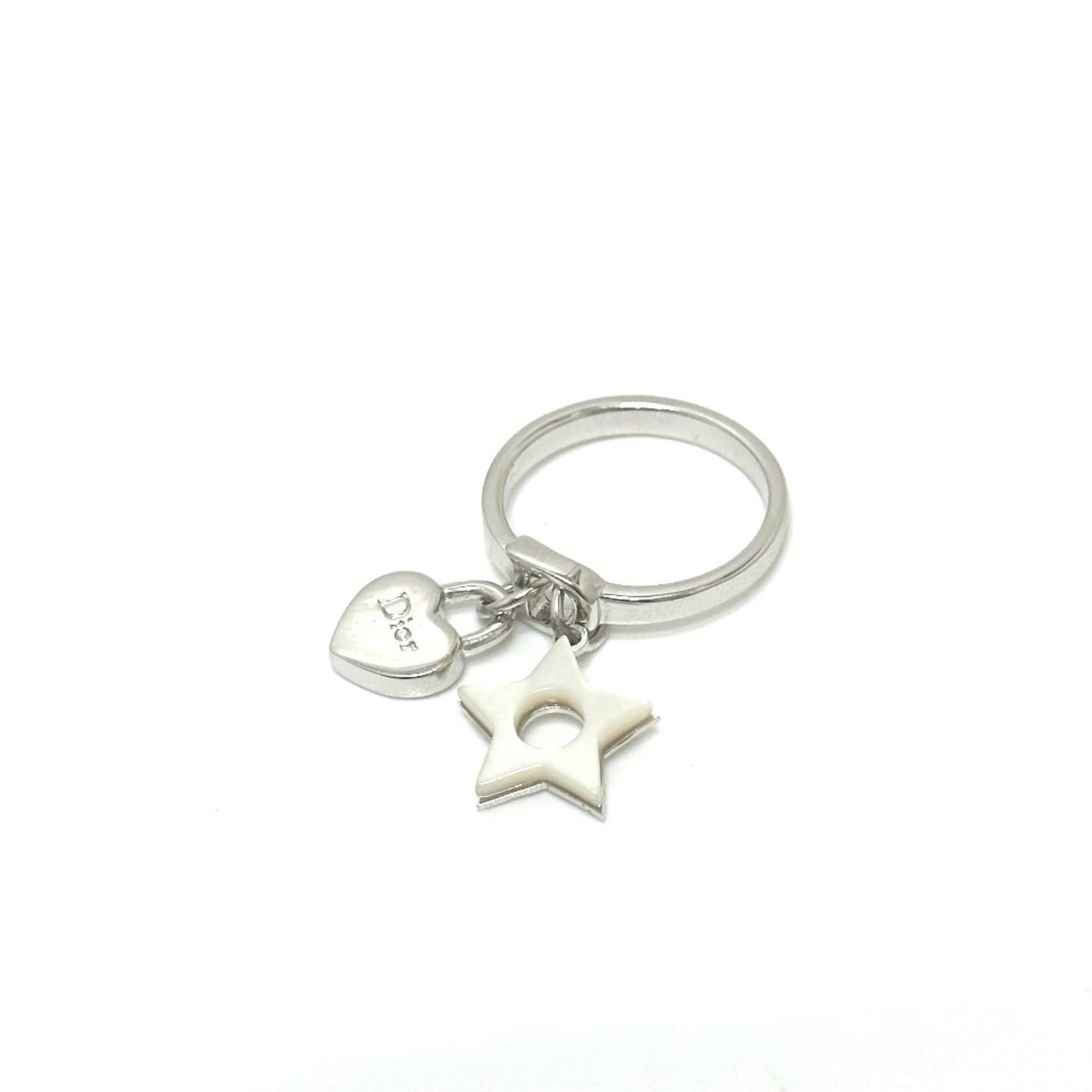 Metal Ring Band Christian Dior: Metal Ring Band Christian Dior Silver Metal Ring Band by Christian Dior, designed in Japan for women, features a sleek and modern design. This band ring showcases the iconic style of Christian Dior,