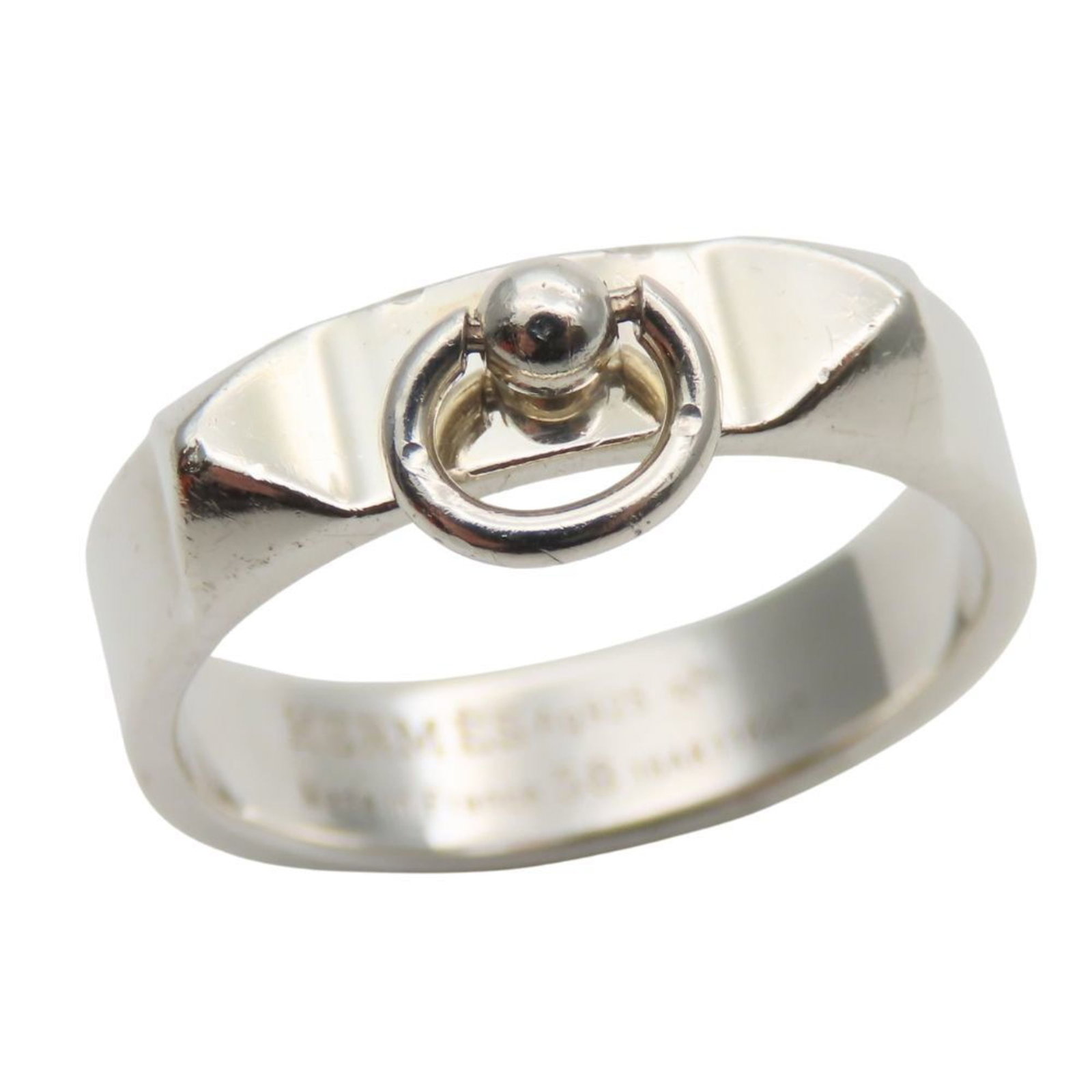 Silver Ring Band Hermes 925: Silver Ring Band Hermes 925 Silver Ring Band Hermes 925. This silver ring band from Hermes features the brand's signature style and craftsmanship, made from high-quality 925 sterling silver. Comes in