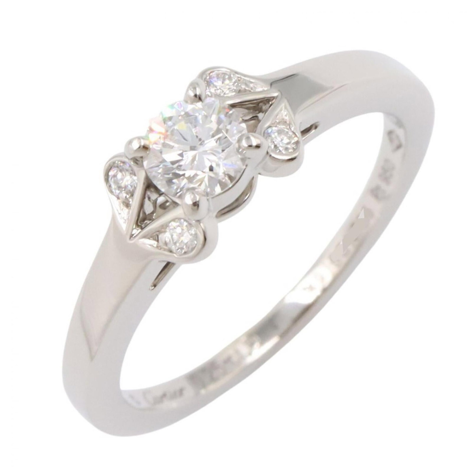 Platinum 950 Cartier Ring Band: Platinum 950 Cartier Ring Band Platinum 950 Cartier Ring Band, a sleek and sophisticated design in clear platinum with silver accents. This US Size 4.5 ring features a classic band style that suits a