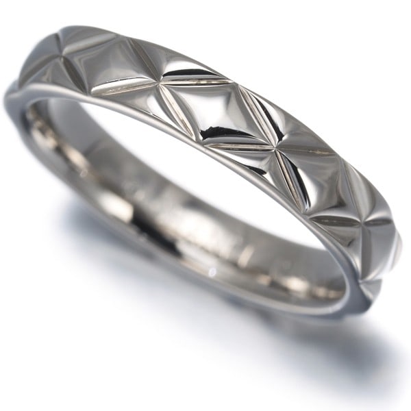 Chanel Ring Matelasse Medium Eu49 950 Platinum (1 of 4)