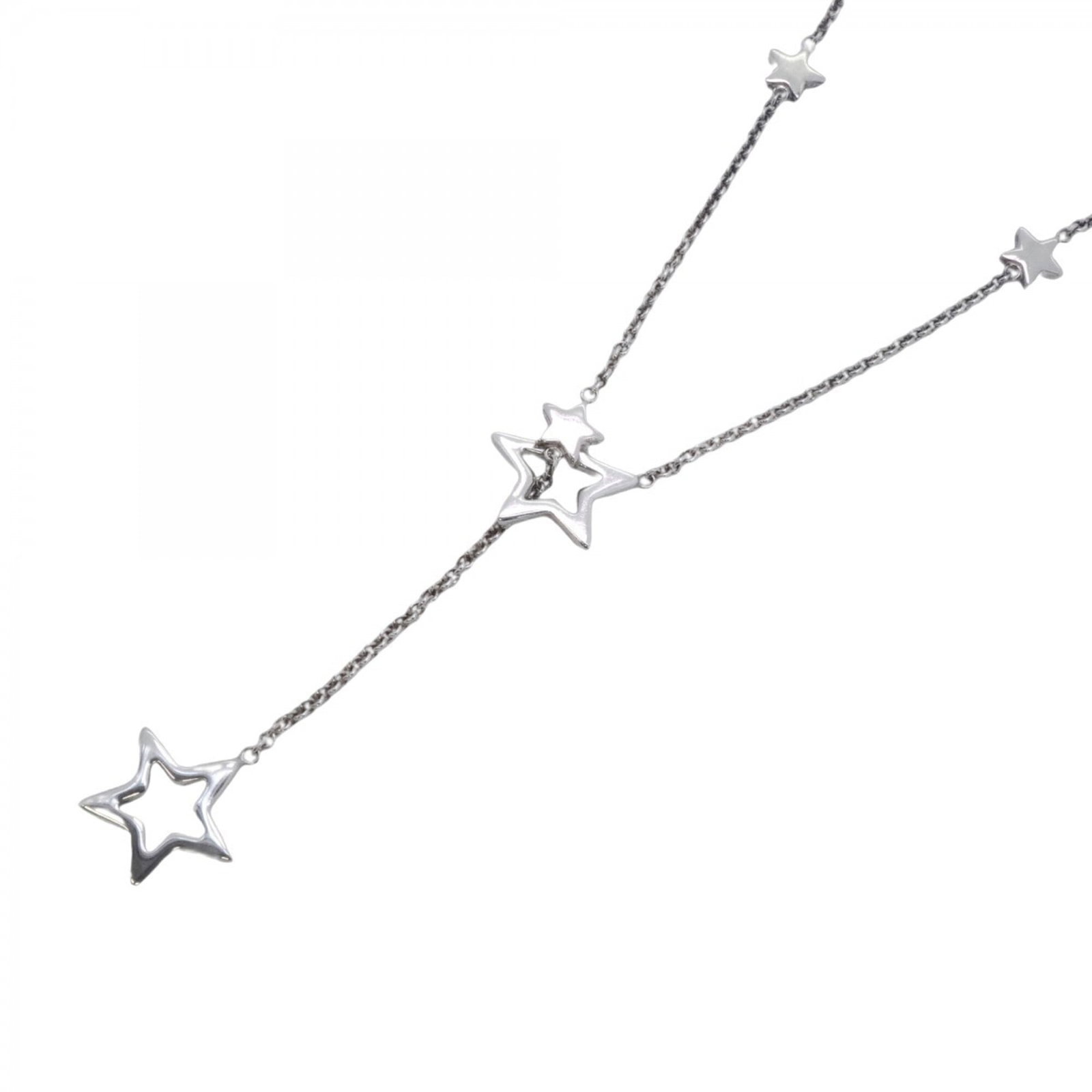 Sterling silver lariat necklace women's by Tiffany and Co: Sterling silver lariat necklace women's by Tiffany and Co Sterling silver lariat necklace by Tiffany and Co, featuring a 49 cm / 19.29'' adjustable neck circumference made from high-quality 925 silver