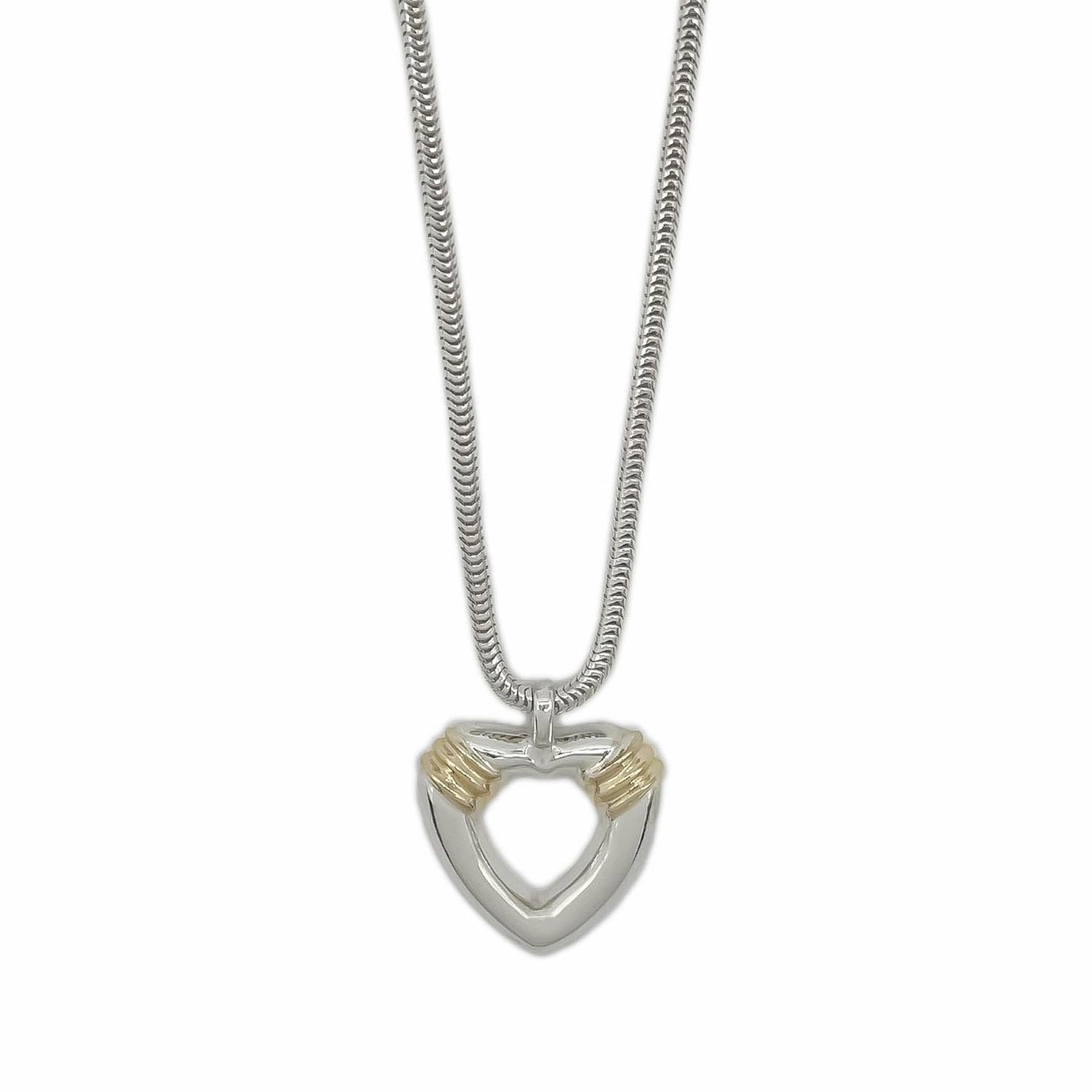 Women's silver Sv925 necklace Tiffany: Women's silver Sv925 necklace Tiffany Silver 925 necklace from Tiffany, featuring a gold (18K) pendant with a signature and measuring 22mm x 18mm. The necklace has a silver 925 chain and a neck circum