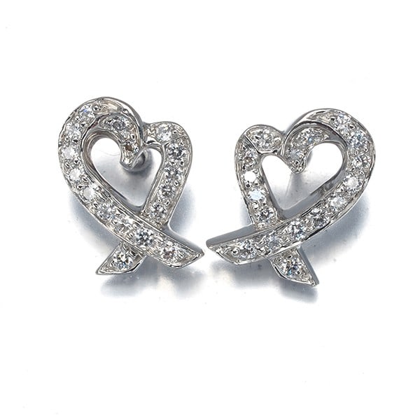 Tiffany&Co. Earrings Diamond Loving Heart 950 Platinum: Tiffany&Co. Earrings Diamond Loving Heart 950 Platinum Tiffany & Co.'s Loving Heart earrings showcase a stunning natural diamond set in 950 platinum, creating a timeless and elegant design. The stud
