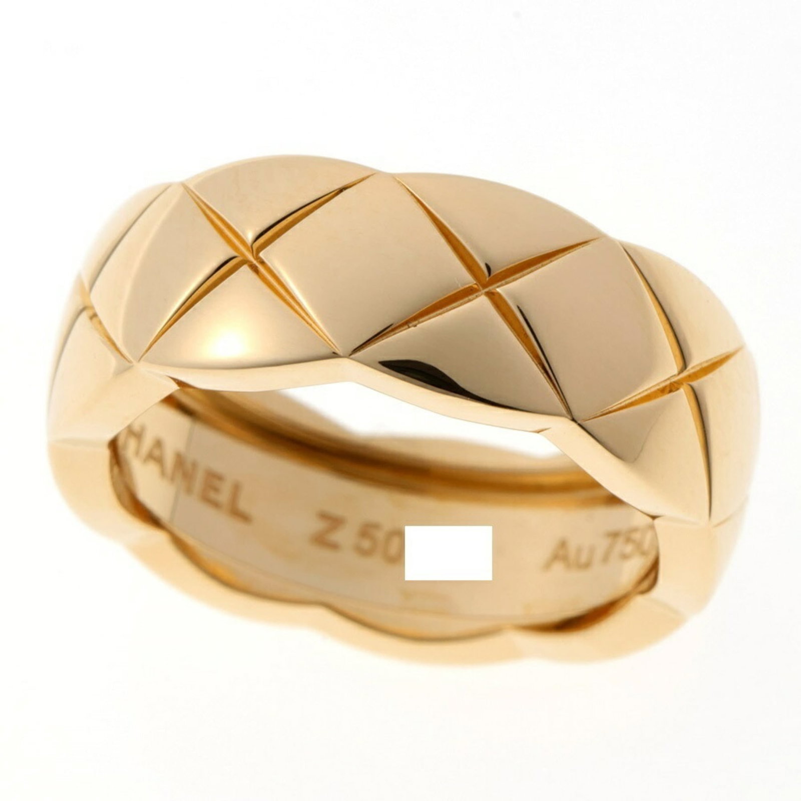 Yellow Gold 18K Chanel Band Ring: Yellow Gold 18K Chanel Band Ring Yellow gold 18K Chanel Band Ring, featuring the iconic design from a renowned luxury brand. This elegant band ring boasts a classic style and premium yellow gold mater