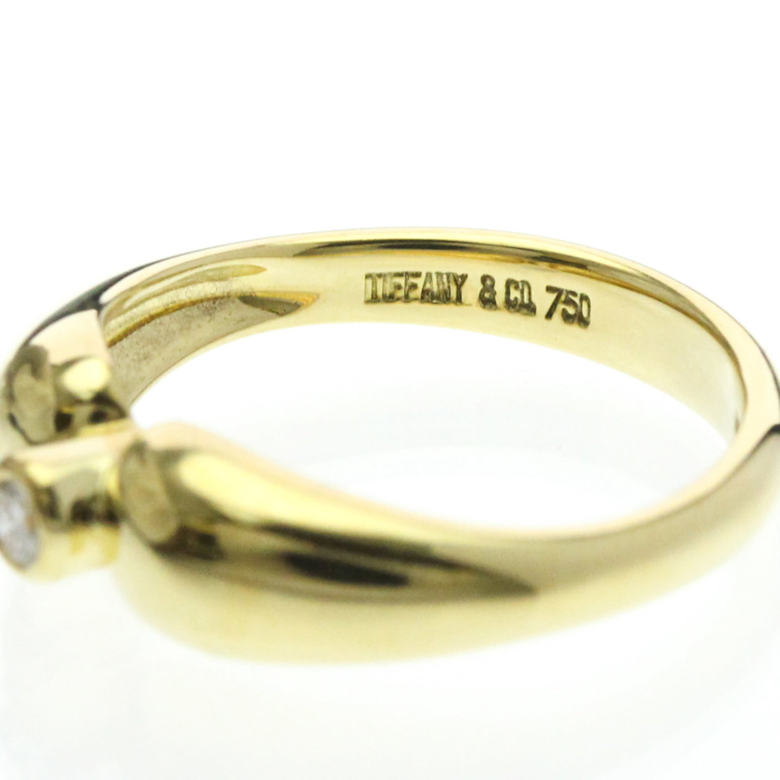 Tiffany gold ring band yellow - 5