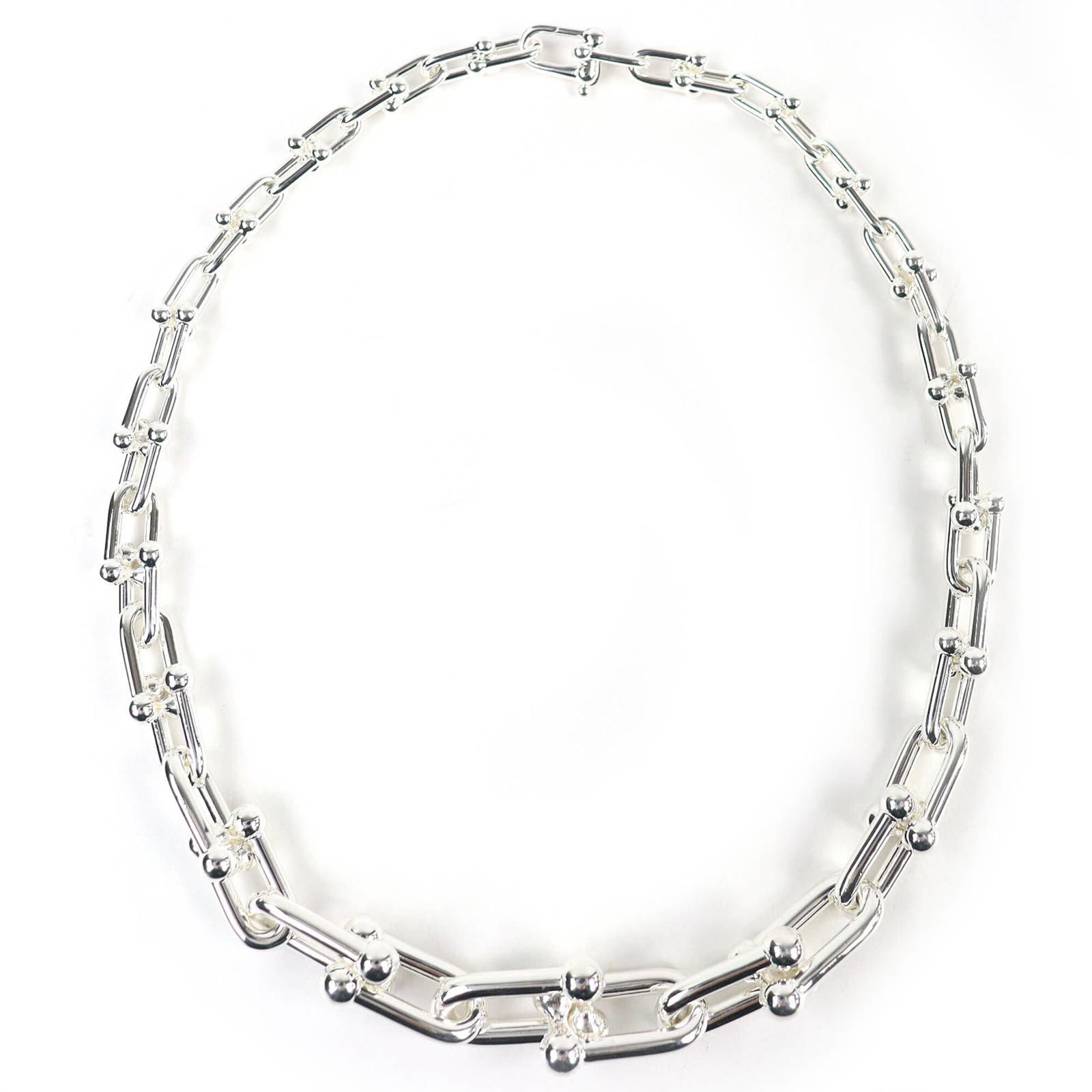 Tiffany&Co. Tiffany Hardwear Graduated Link Necklace Ag925 Silver Accessory Weight 105.58G Women'S: Tiffany&Co. Tiffany Hardwear Graduated Link Necklace Ag925 Silver Accessory Weight 105.58G Women'S Tiffany&Co. Tiffany Hardwear Graduated Link Necklace Ag925 Silver Accessory Weight 105.58G Women'S -