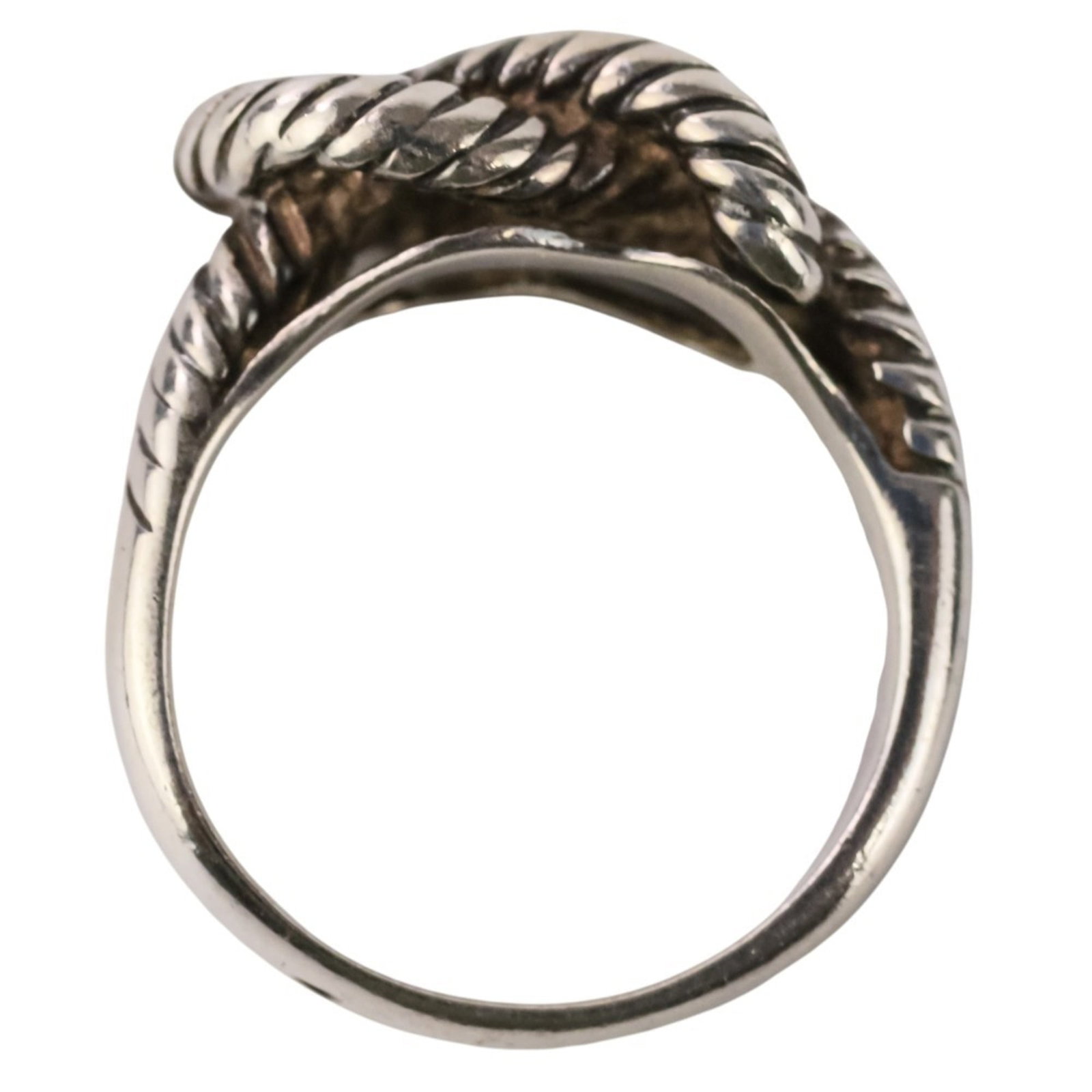 Silver Ring Band Hermes 925 - 8