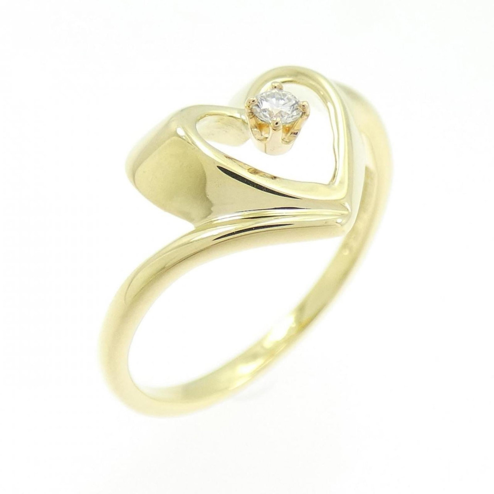 Tiffany Diamond Ring: Tiffany Diamond Ring Yellow gold Tiffany Diamond Ring, US Size 5 and JP Size 9, showcases a stunning diamond set in a classic design. The ring's yellow gold material adds warmth to its elegant