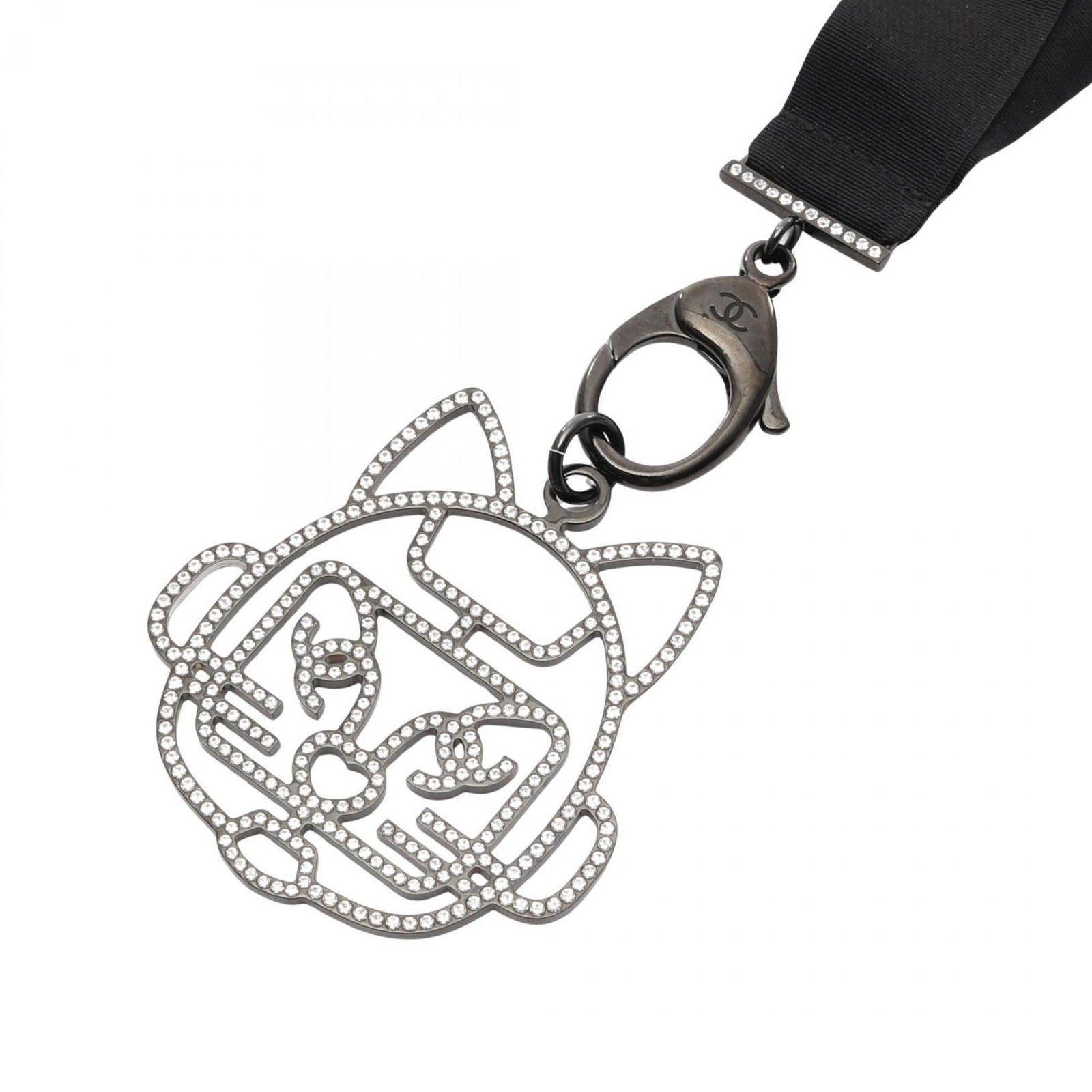 Robot Cat Mark Coco Stainless Steel Necklace Rhinestones With Black Chanel Women'S: Robot Cat Mark Coco Stainless Steel Necklace Rhinestones With Black Chanel Women'S The Robot Cat Mark Coco Stainless Steel Necklace features a striking design with rhinestones and stainless steel,