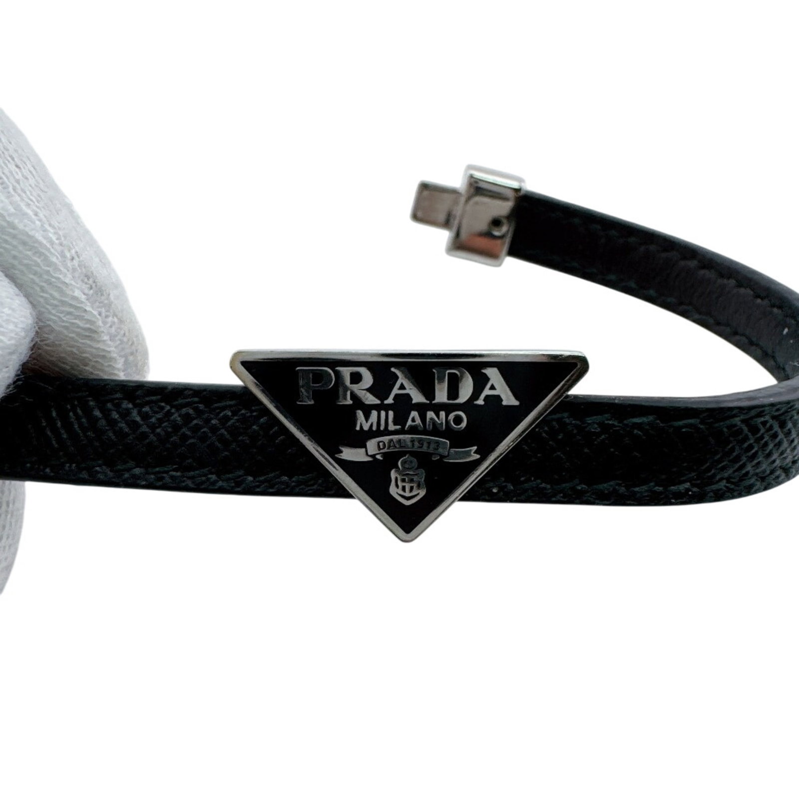 Charm Leather Prada Bracelet - 6