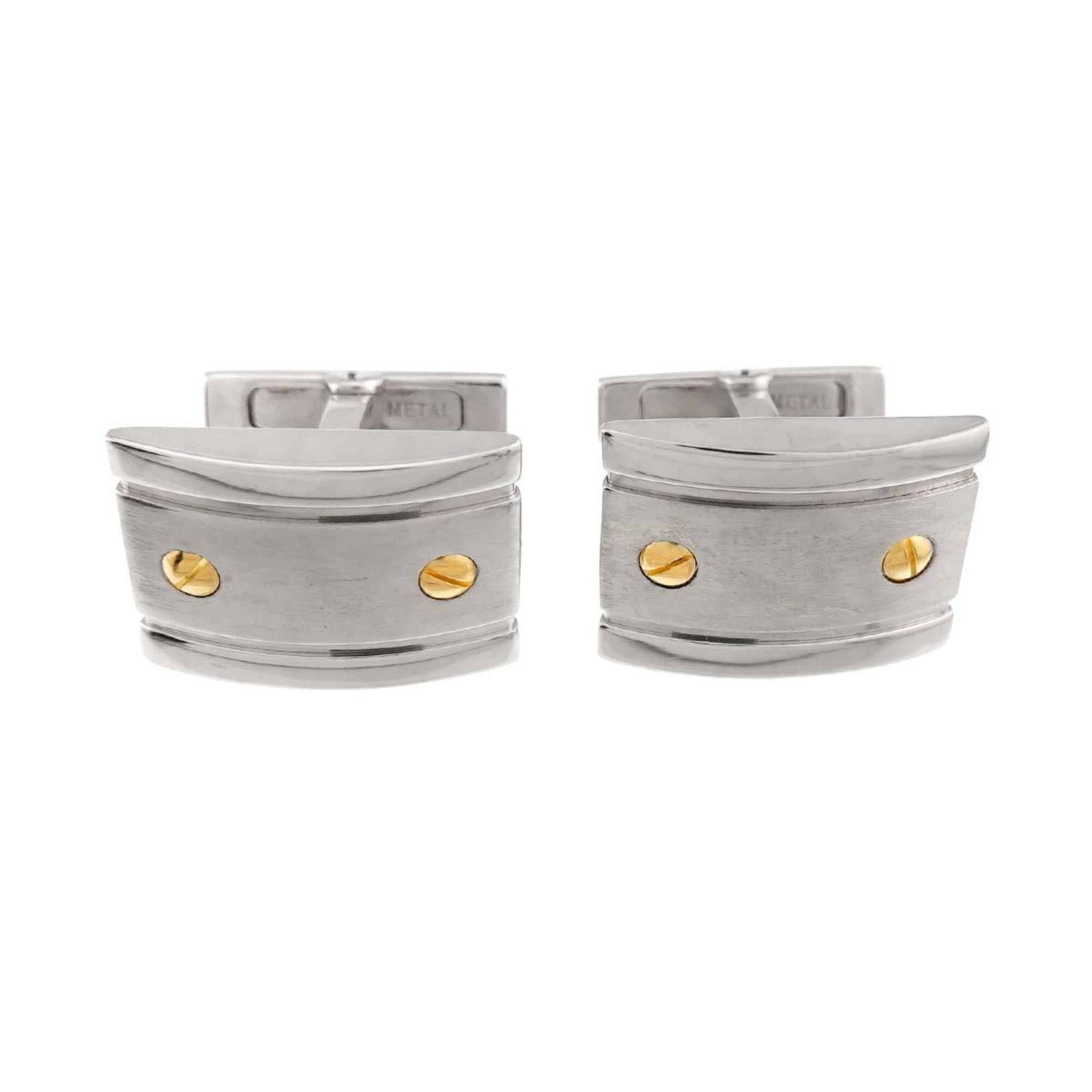 Silver Cartier 925 Cufflinks: Silver Cartier 925 Cufflinks Silver Cartier 925 Cufflinks stand out with their sleek design and premium material. Made from high-quality silver, these cufflinks measure 14.90mm x 14.70mm / 0.59'' x