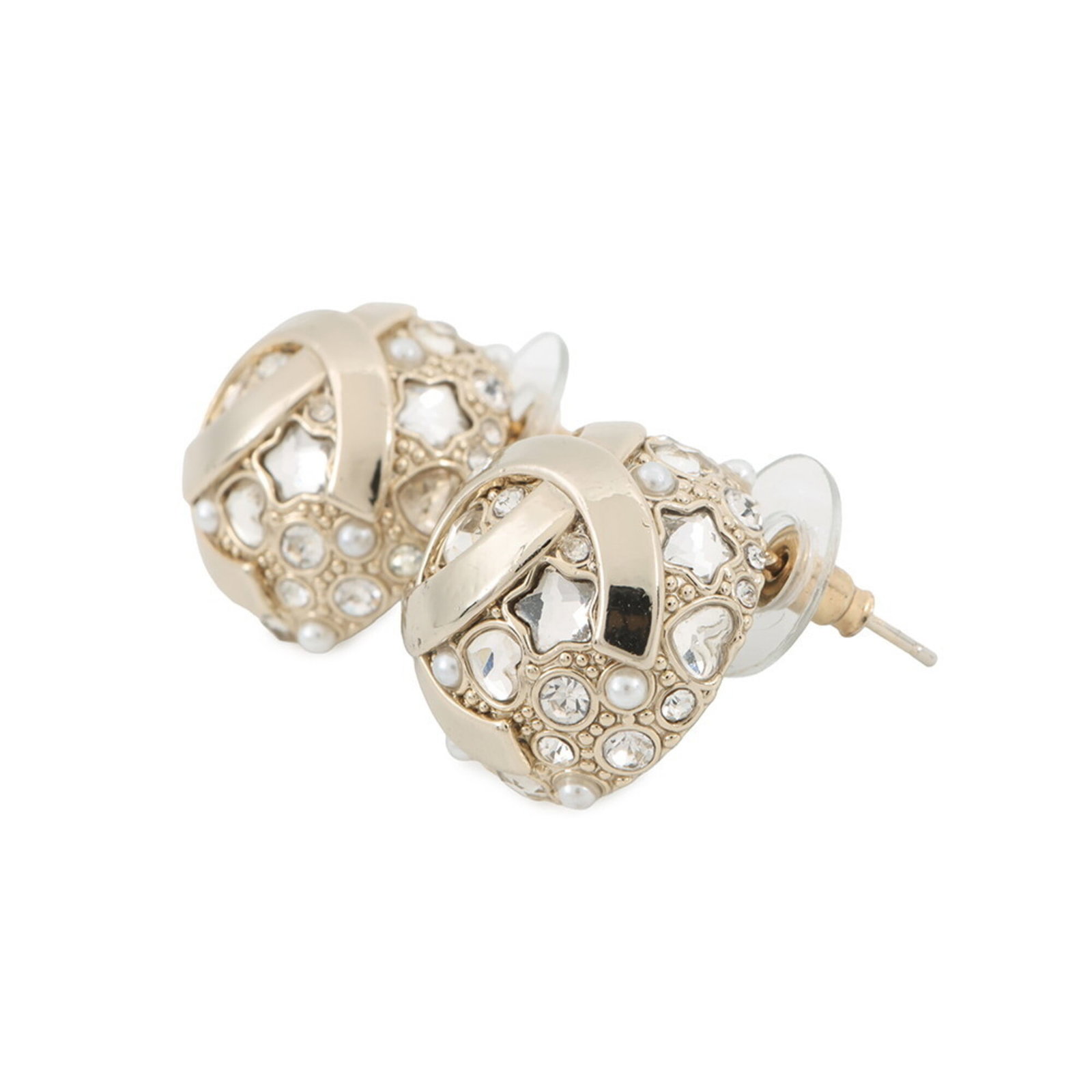 Chanel Stud Earrings Gold Plating - 2