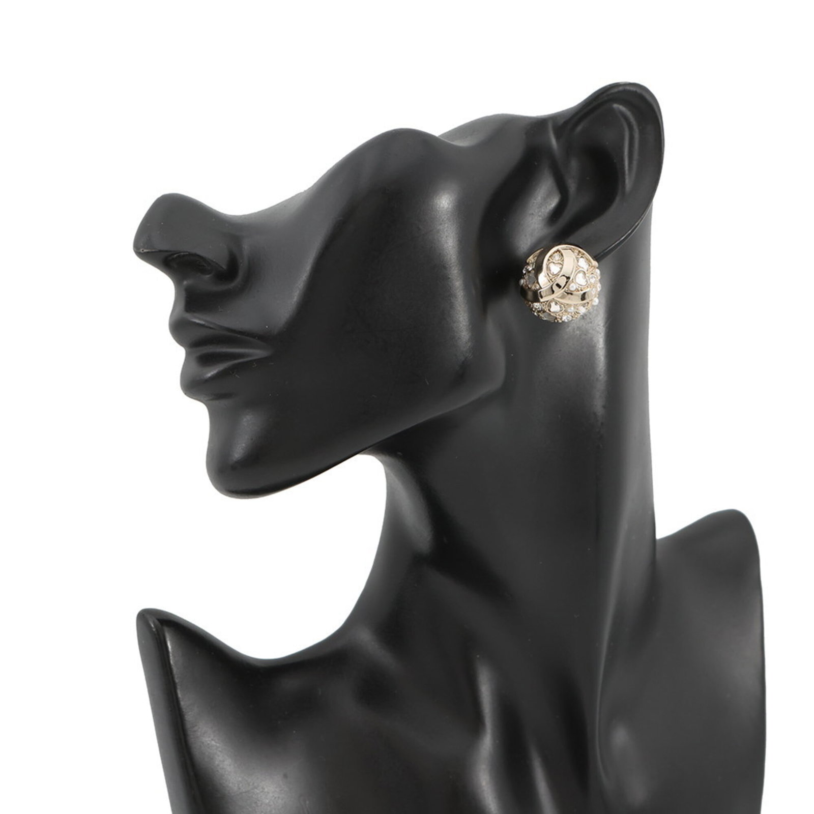 Chanel Stud Earrings Gold Plating - 4