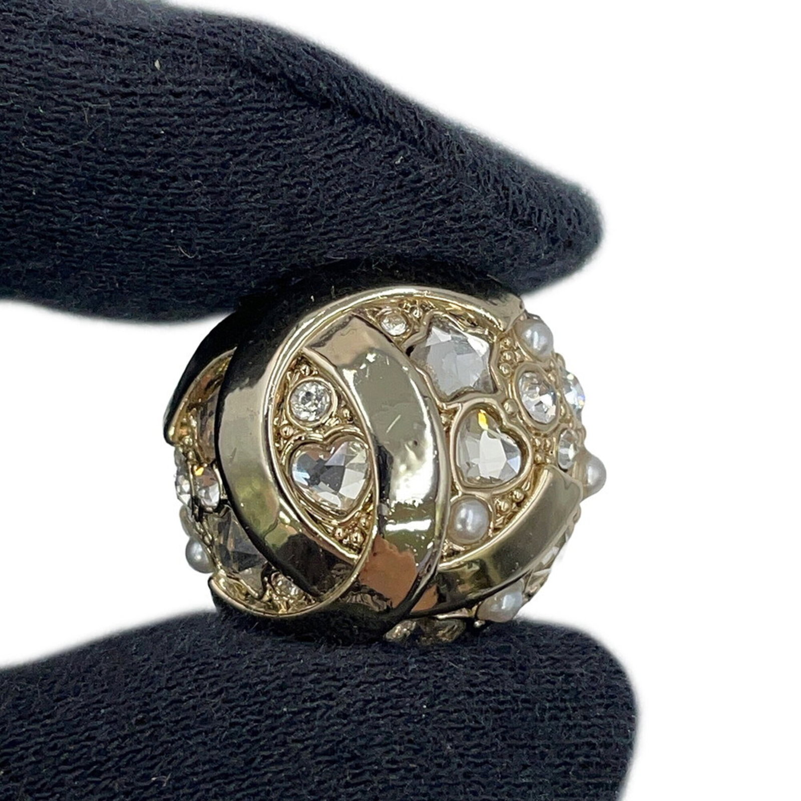 Chanel Stud Earrings Gold Plating - 8
