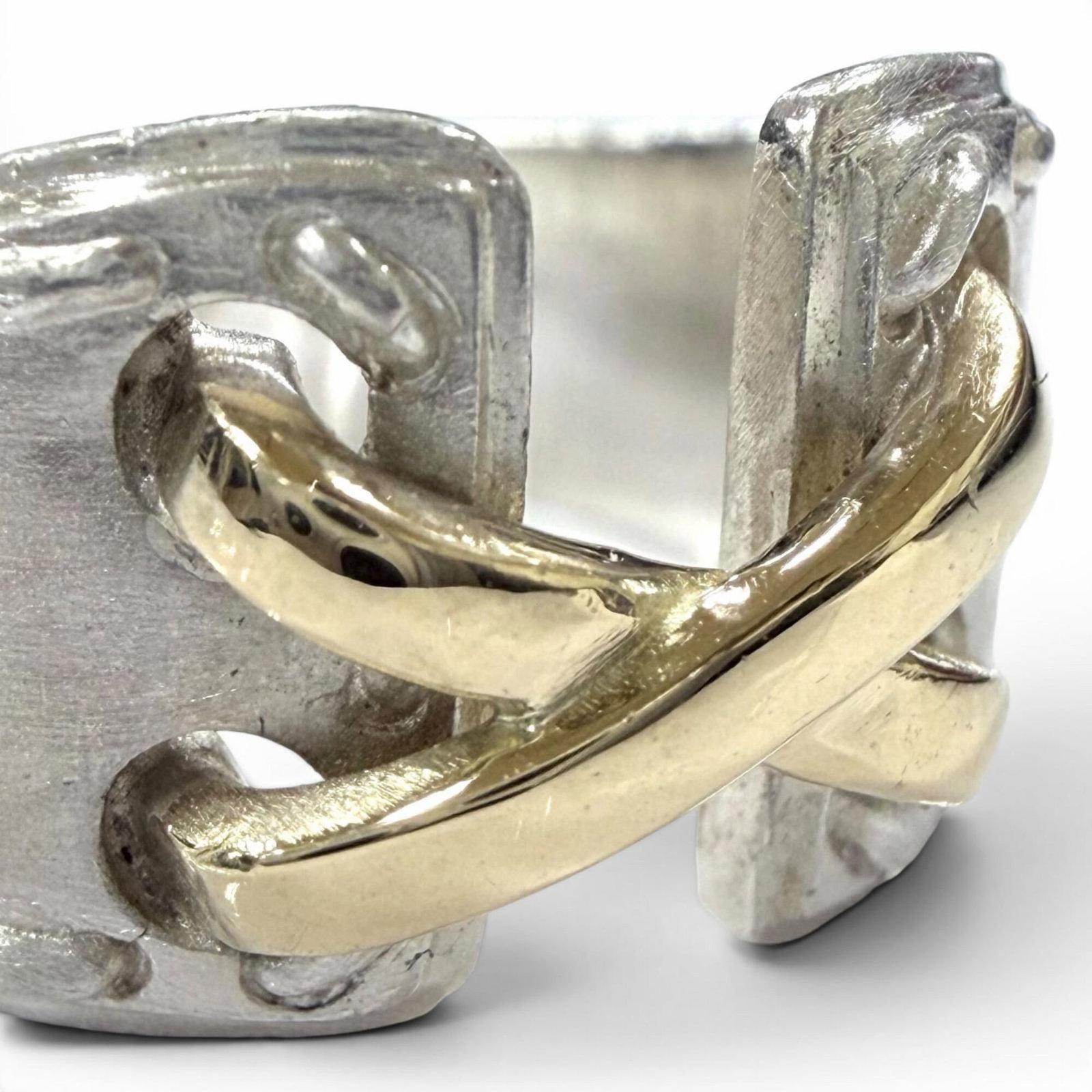 Silver Ring Band Hermes 925 - 5