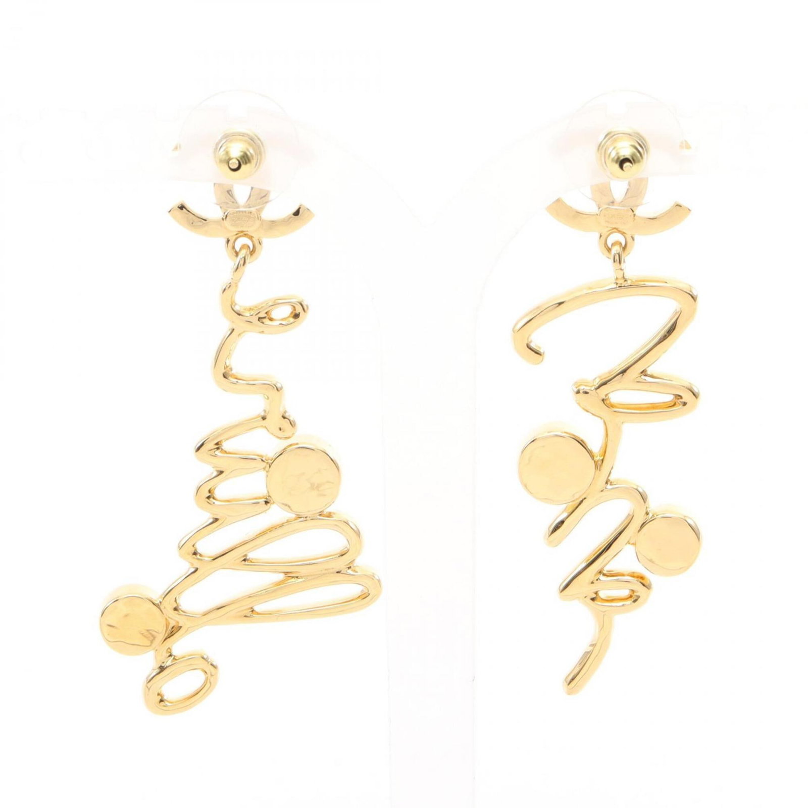 Chanel Stud Earrings Gold Plating - 2