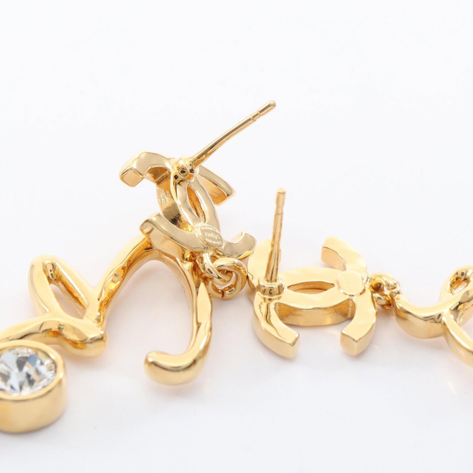 Chanel Stud Earrings Gold Plating - 5