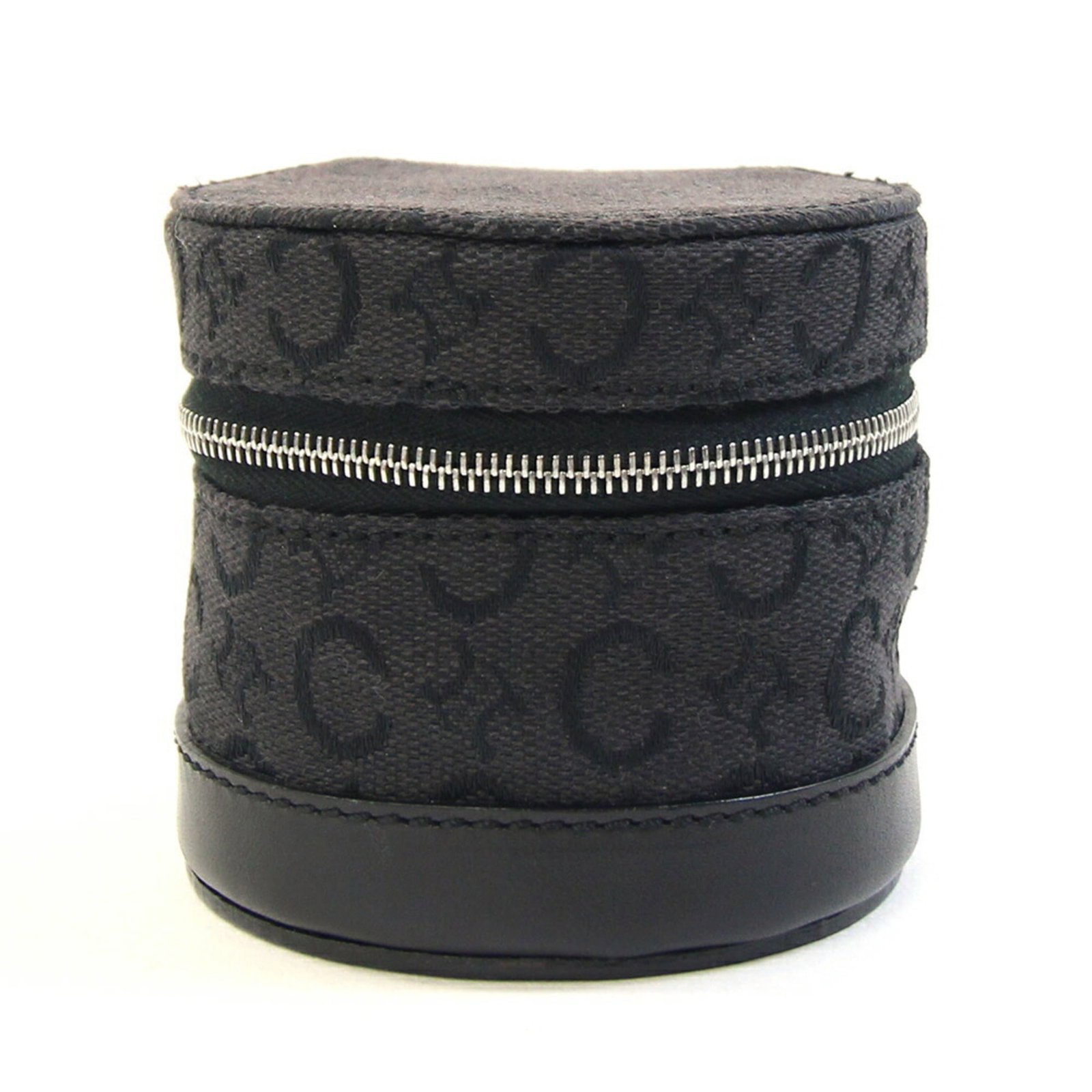 Celine Jewelry Case Canvas: Celine Jewelry Case Canvas Canvas, made from high-quality materials, forms the base of this Celine jewelry case. Its black color and compact size make it an ideal storage solution for small
