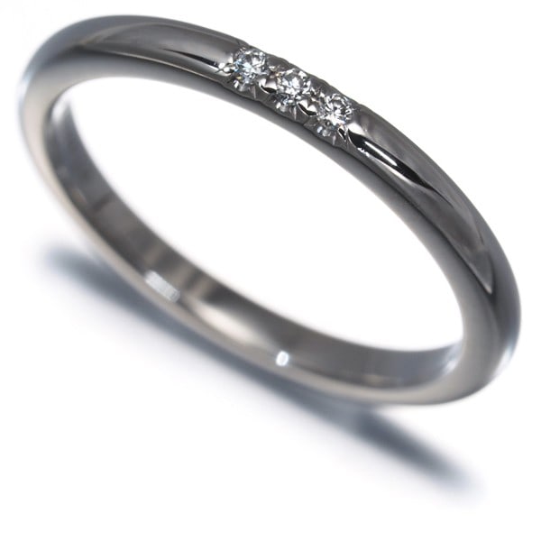 Tiffany&Co. Ring Diamond Tiffany Forever Wedding Band 3P Pt 950: Tiffany&Co. Ring Diamond Tiffany Forever Wedding Band 3P Pt 950 Tiffany & Co. Ring Diamond Tiffany Forever Wedding Band 3P Pt 950 features a natural diamond set in platinum, with a band width of