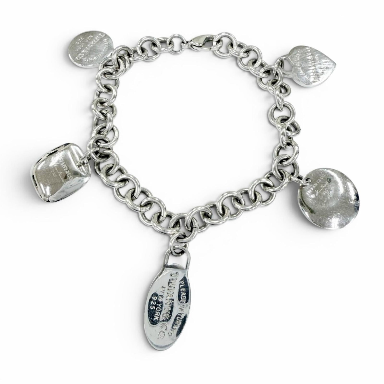 Charm bracelet silver 925: Charm bracelet silver 925 Silver 925 charm bracelet with a sleek design, measuring 19cm in length. This stylish accessory features the hallmark of sterling silver quality and a classic charm bracelet
