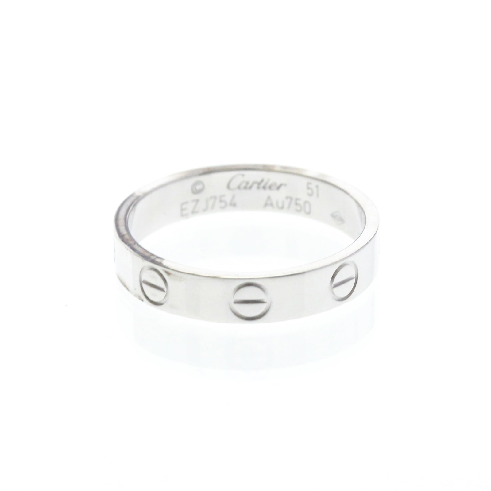 Ring from Cartier: Ring from Cartier The Cartier Mini Love Ring boasts sleek, gold band design with a width of 3.5mm and weighs 3.2g. This stylish ring features the brand's signature style and is available in both