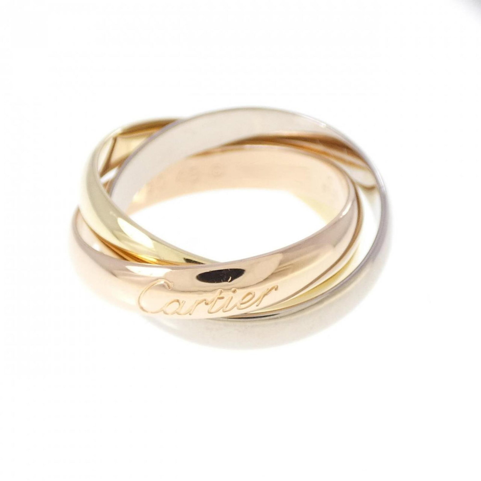 Cartier Band Ring Pink Gold (18K) White Gold (18K) Yellow Gold (18K): Cartier Band Ring Pink Gold (18K) White Gold (18K) Yellow Gold (18K) Cartier Band Ring features a combination of pink gold (18K), white gold (18K), and yellow gold (18K) in a unique band ring design.