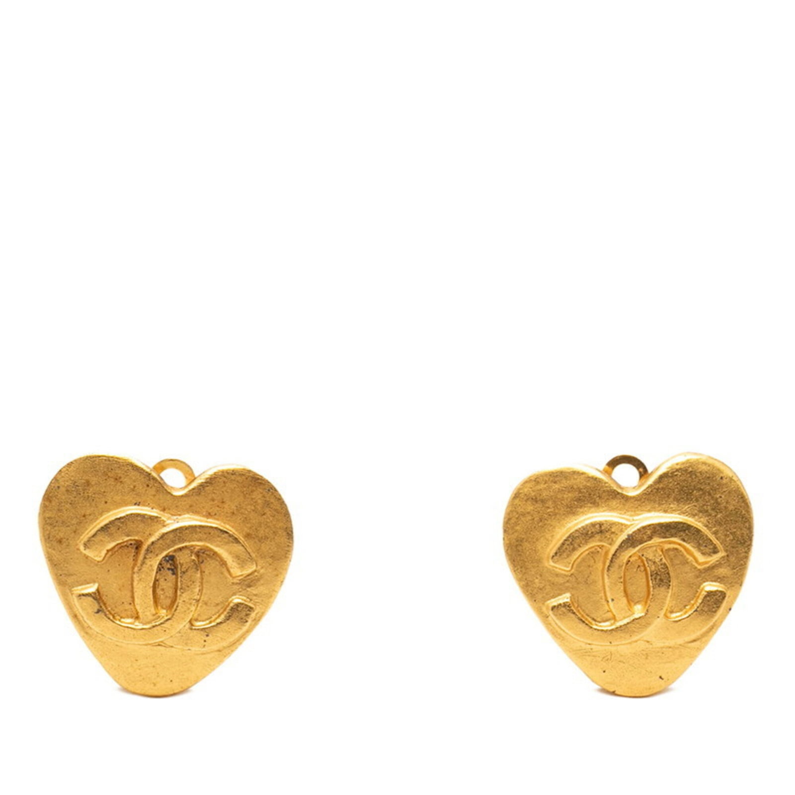 Clip earrings by Chanel: Clip earrings by Chanel Clip earrings by Chanel, crafted in gold and measuring 18.20mm x 19.10mm, showcase the iconic brand's attention to detail and timeless design. These elegant accessories are