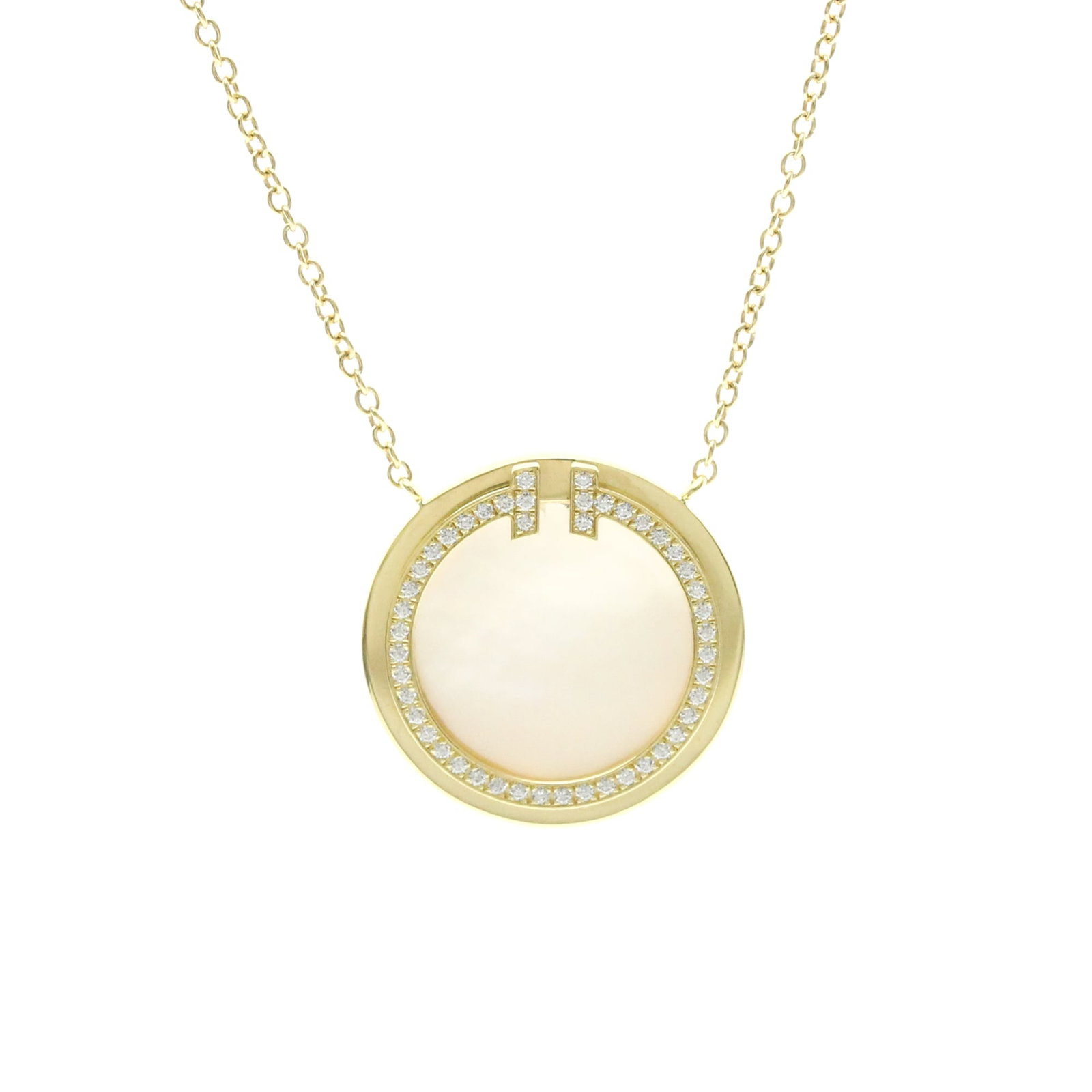 Tiffany T Two Circle Diamond Necklace Yellow Gold (18K) Diamondmother Of Pearl Menwomen Fashion: Tiffany T Two Circle Diamond Necklace Yellow Gold (18K) Diamondmother Of Pearl Menwomen Fashion Tiffany T Two Circle Diamond Necklace in Yellow Gold (18K) features two elegant circles adorned with