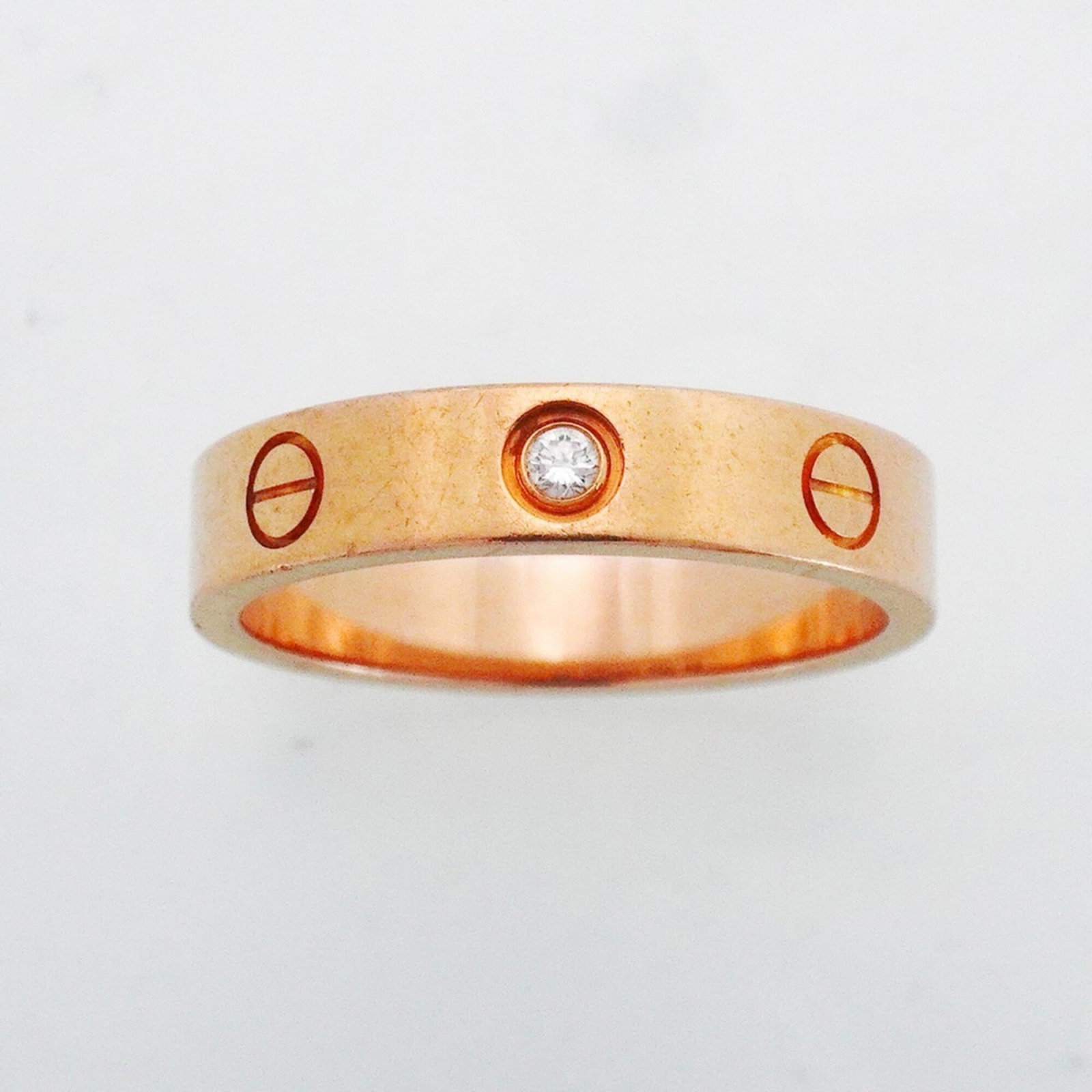 Pink Gold Ring Band Cartier - 2