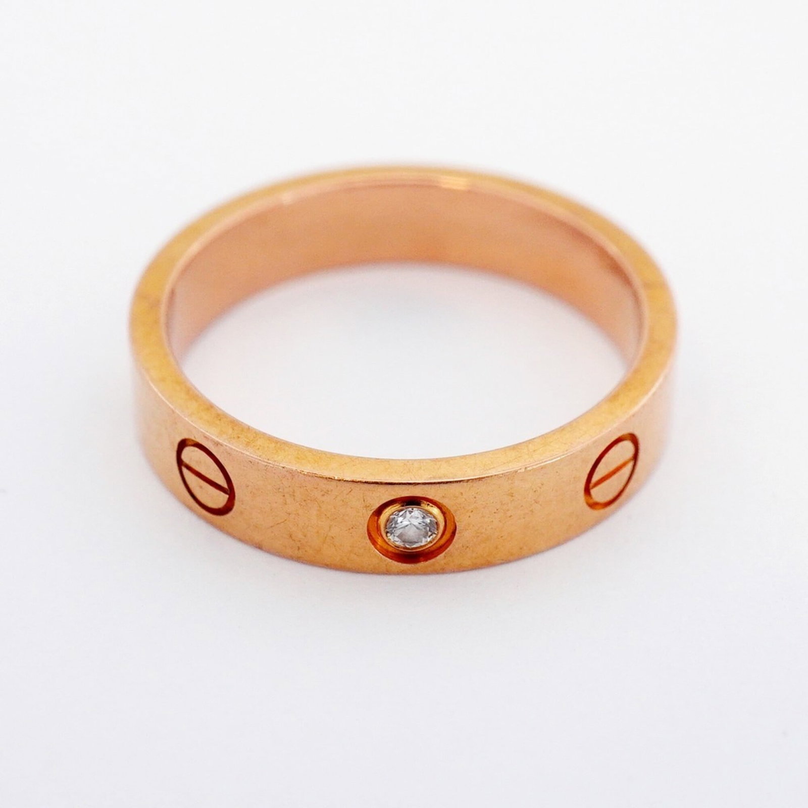 Pink Gold Ring Band Cartier - 3